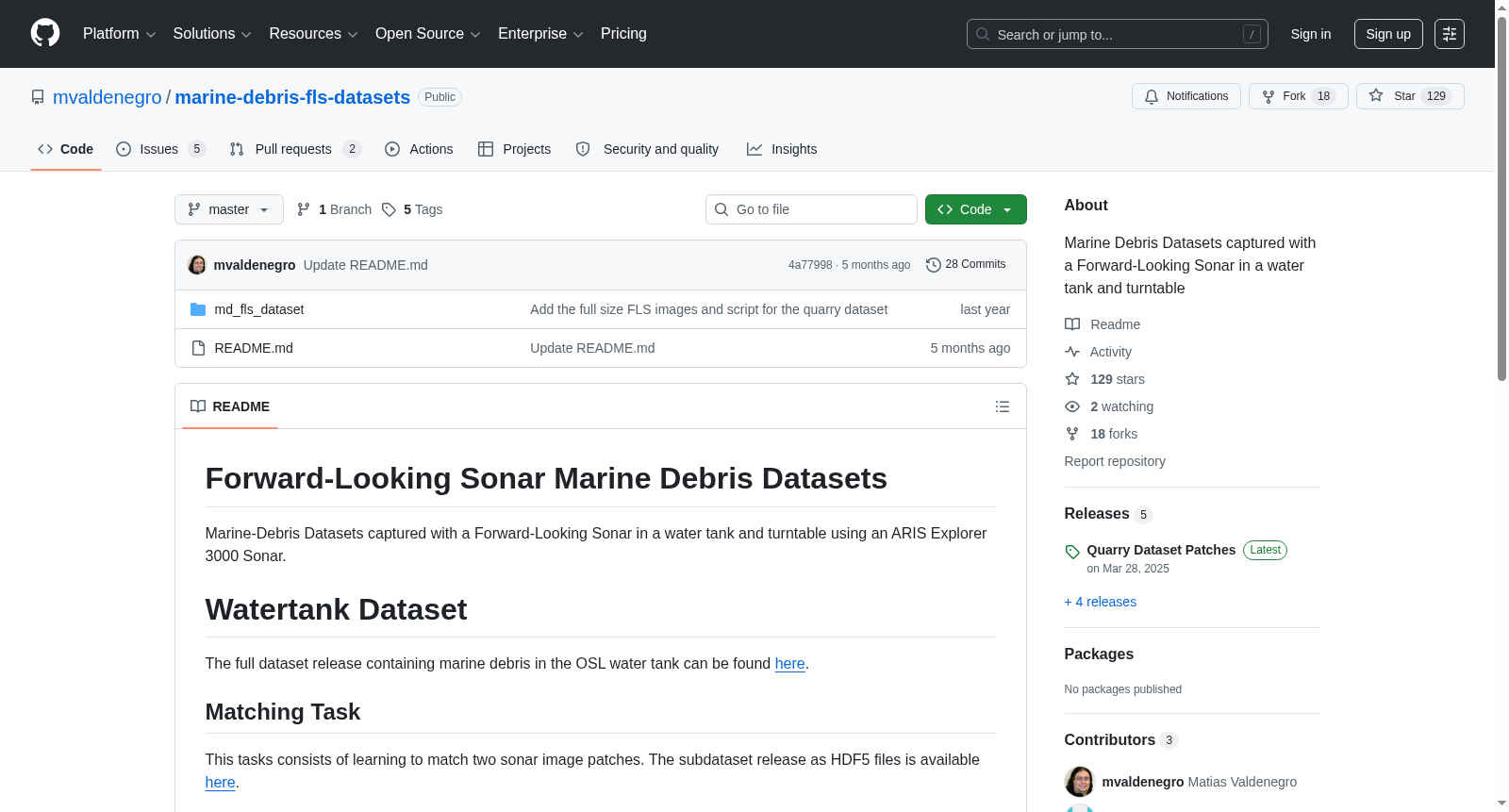 Marine Debris Dataset for Forward-Looking Sonar Semantic Segmentation 数据集图片