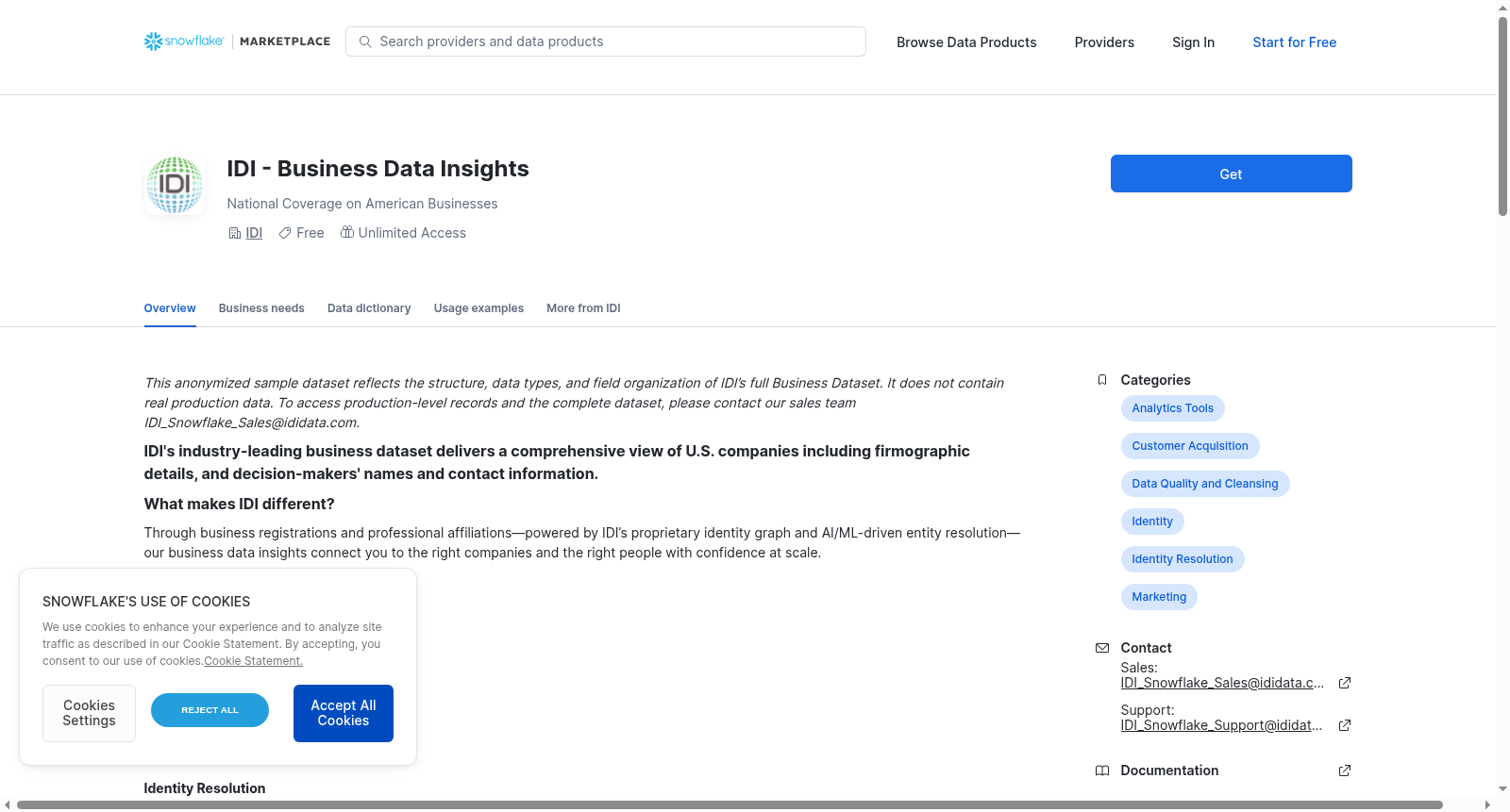 IDI - Business Data Insights 数据集图片