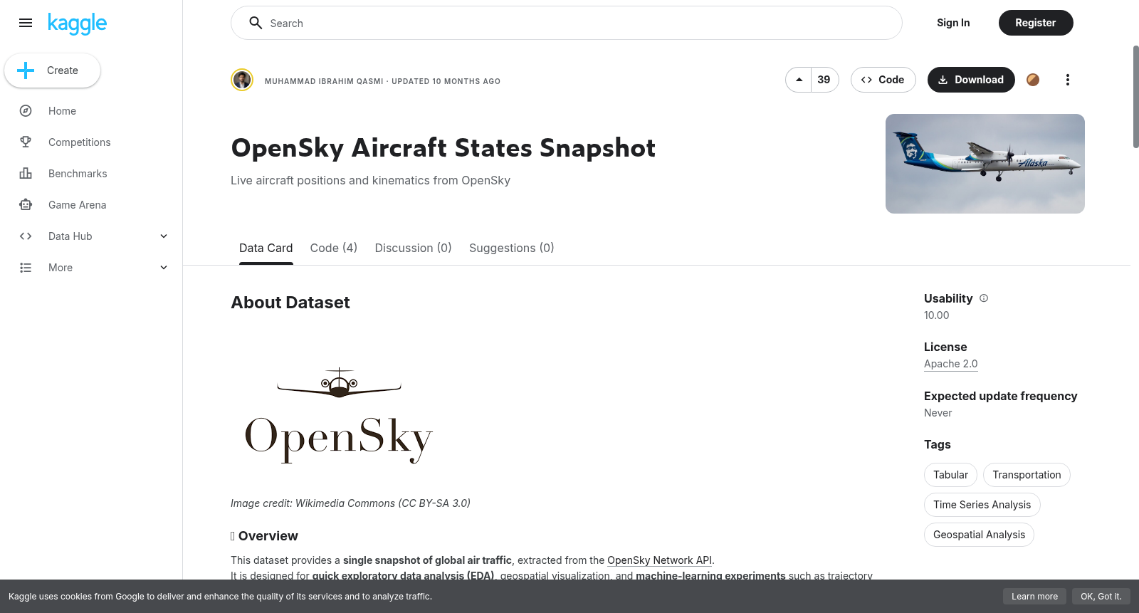 OpenSky Aircraft States Snapshot 数据集图片