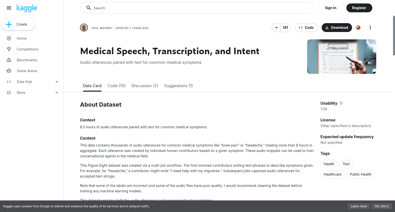 Medical Speech, Transcription, and Intent 数据集图片