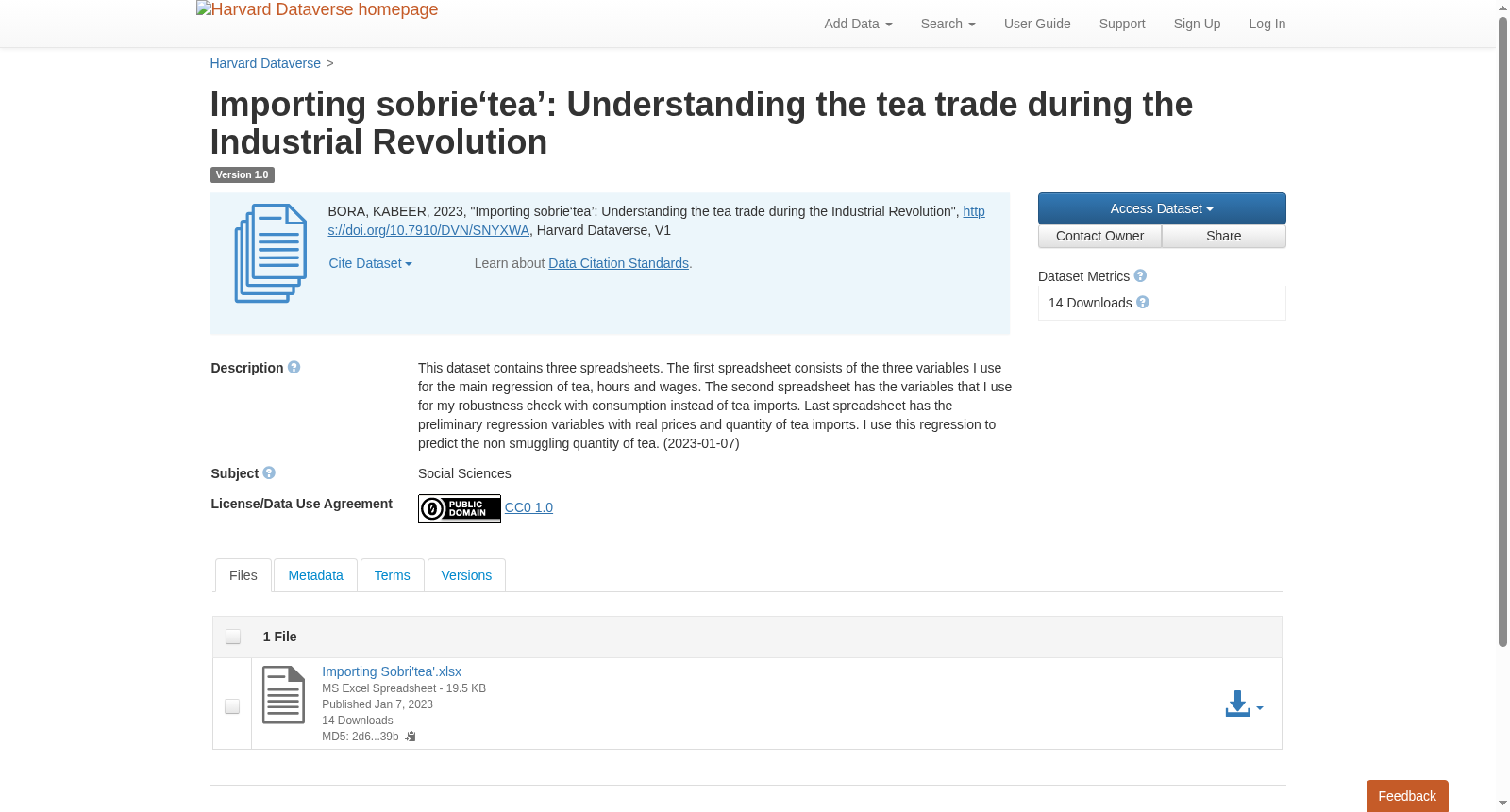 Importing sobrie‘tea’: Understanding the tea trade during the Industrial Revolution 数据集图片