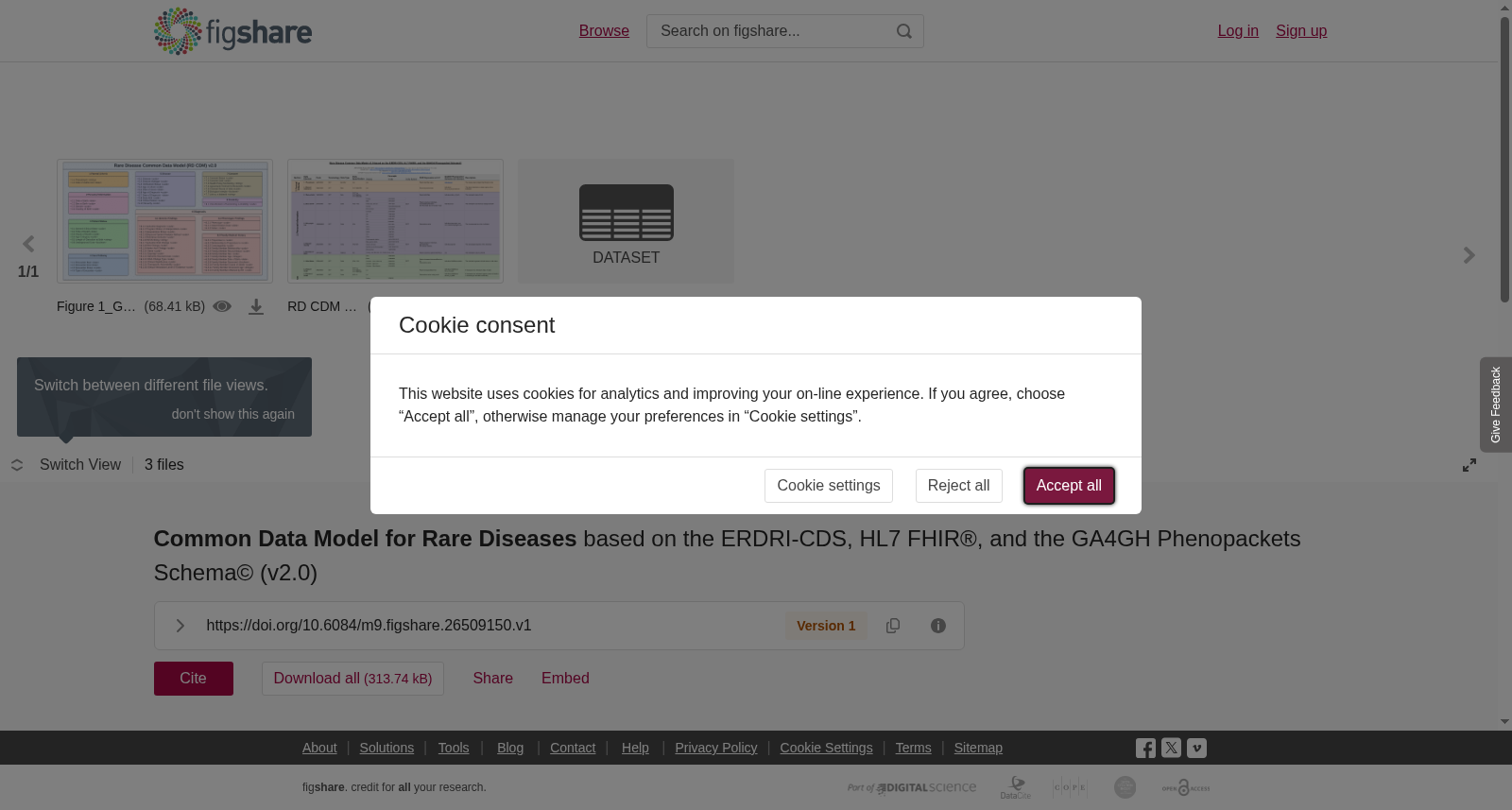 <b>Common Data Model for Rare Diseases</b> based on the ERDRI-CDS, HL7 FHIR®, and the GA4GH Phenopackets Schema© (v2.0) 数据集图片