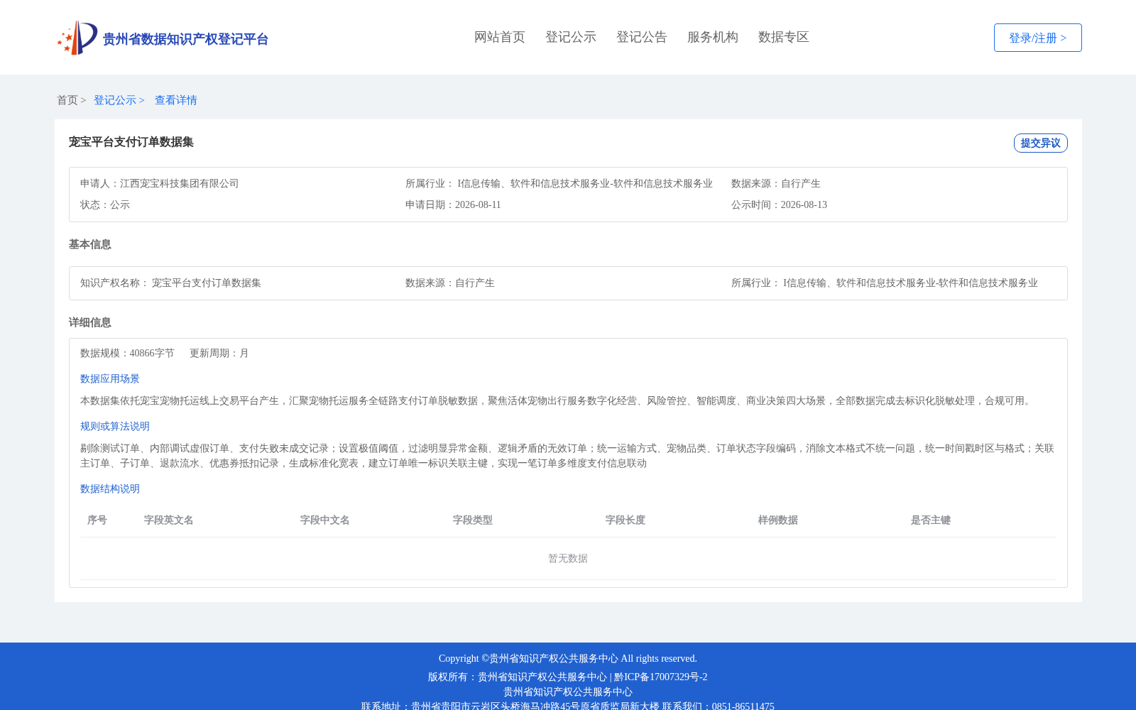 宠宝平台支付订单数据集 数据集图片