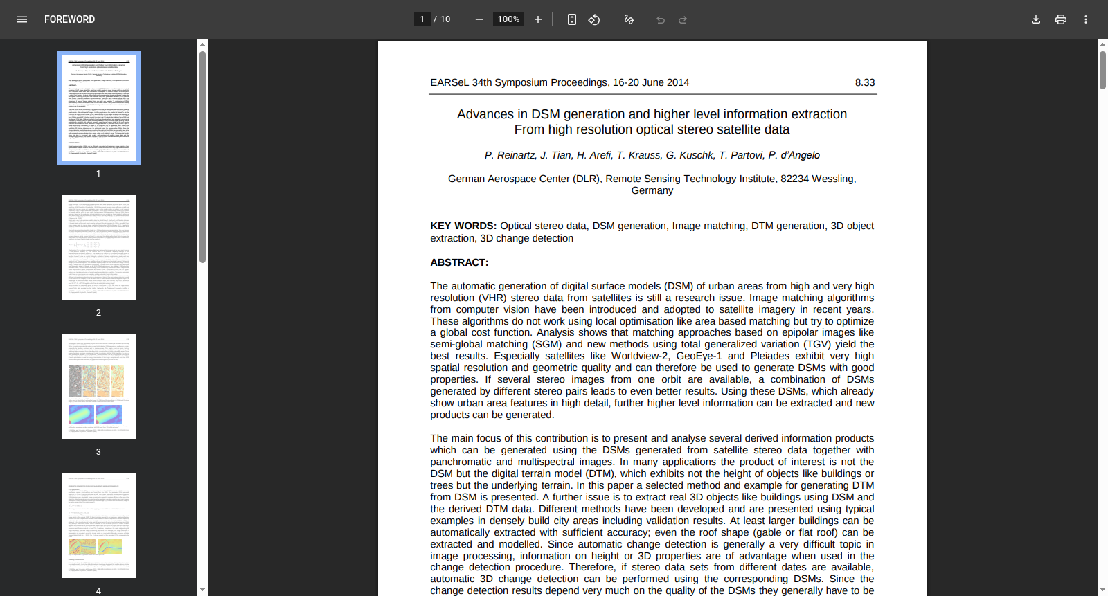 Advances in DSM generation and higher level information extraction from high resolution optical stereo satellite data 数据集图片