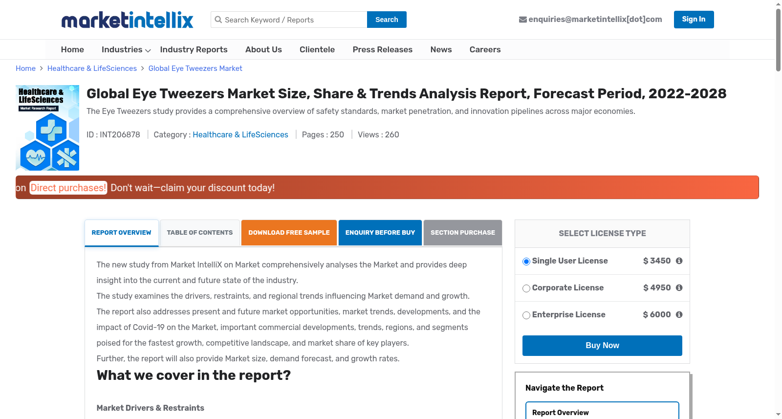 Global Eye Tweezers Market 数据集图片