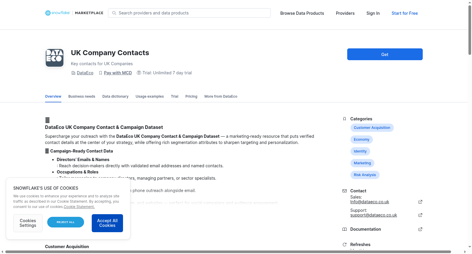 UK Company Contacts 数据集图片
