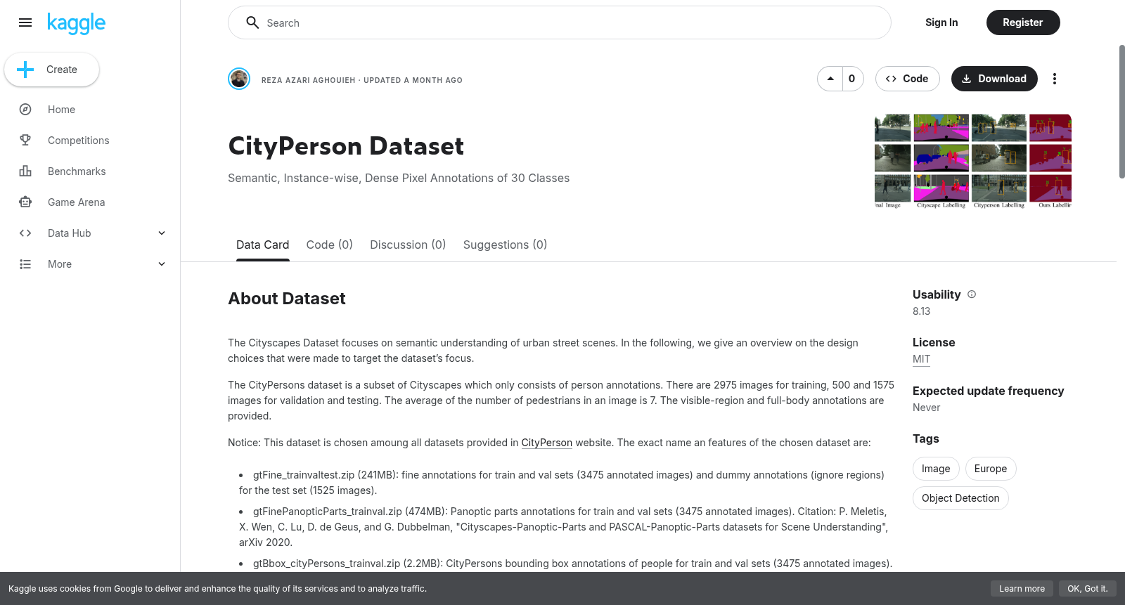 CityPerson Dataset 数据集图片