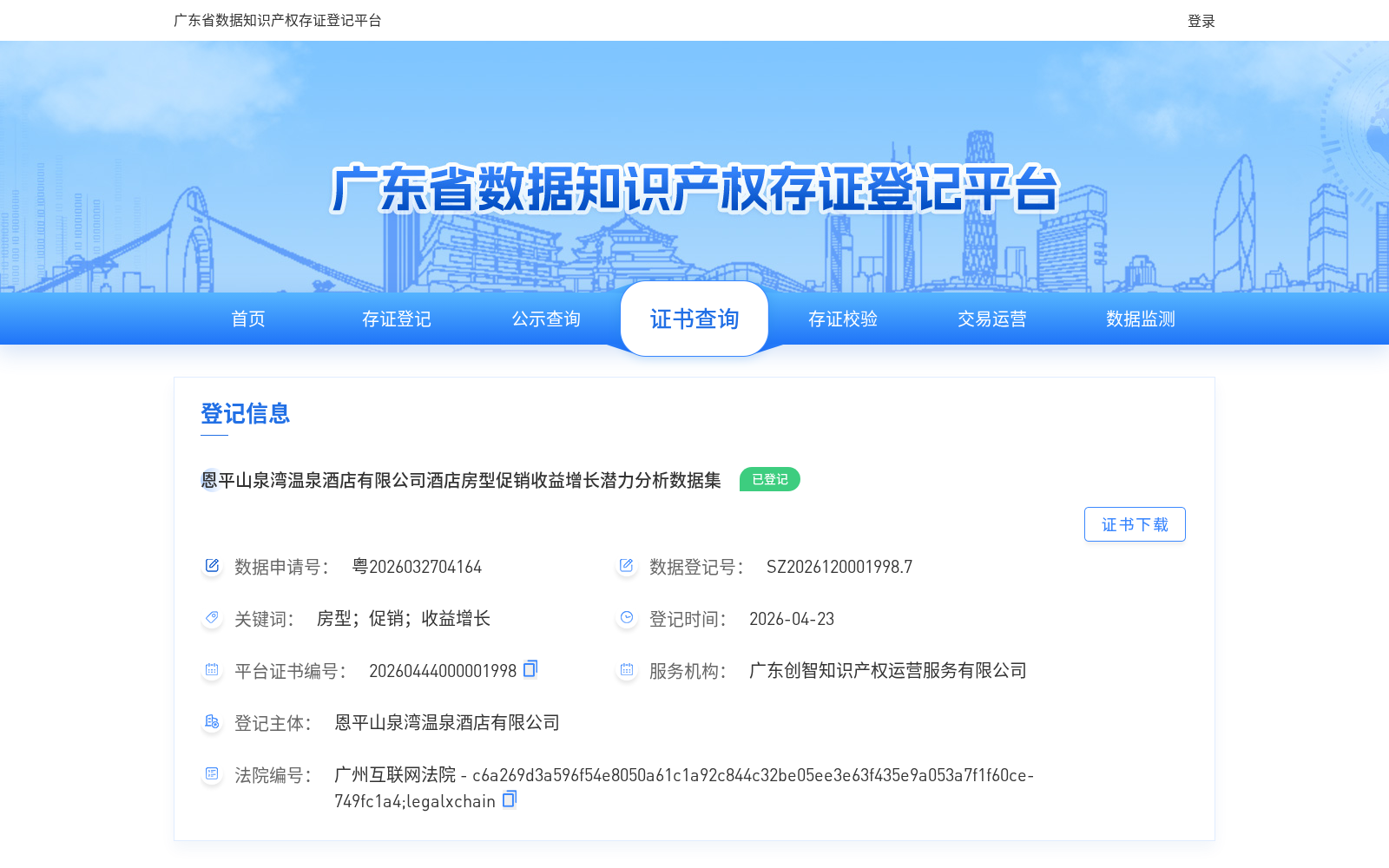 恩平山泉湾温泉酒店有限公司酒店房型促销收益增长潜力分析数据集 数据集图片