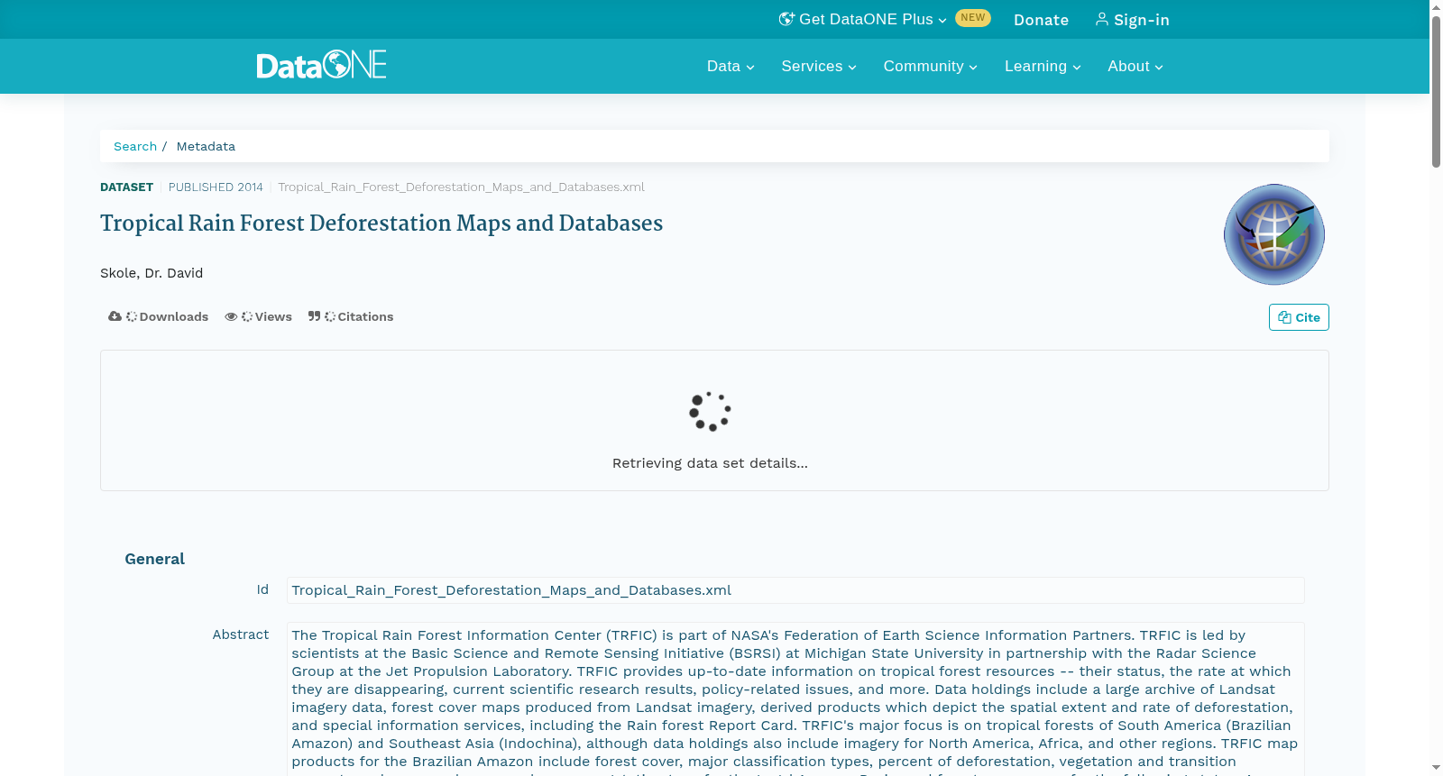 Tropical Rain Forest Deforestation Maps and Databases 数据集图片