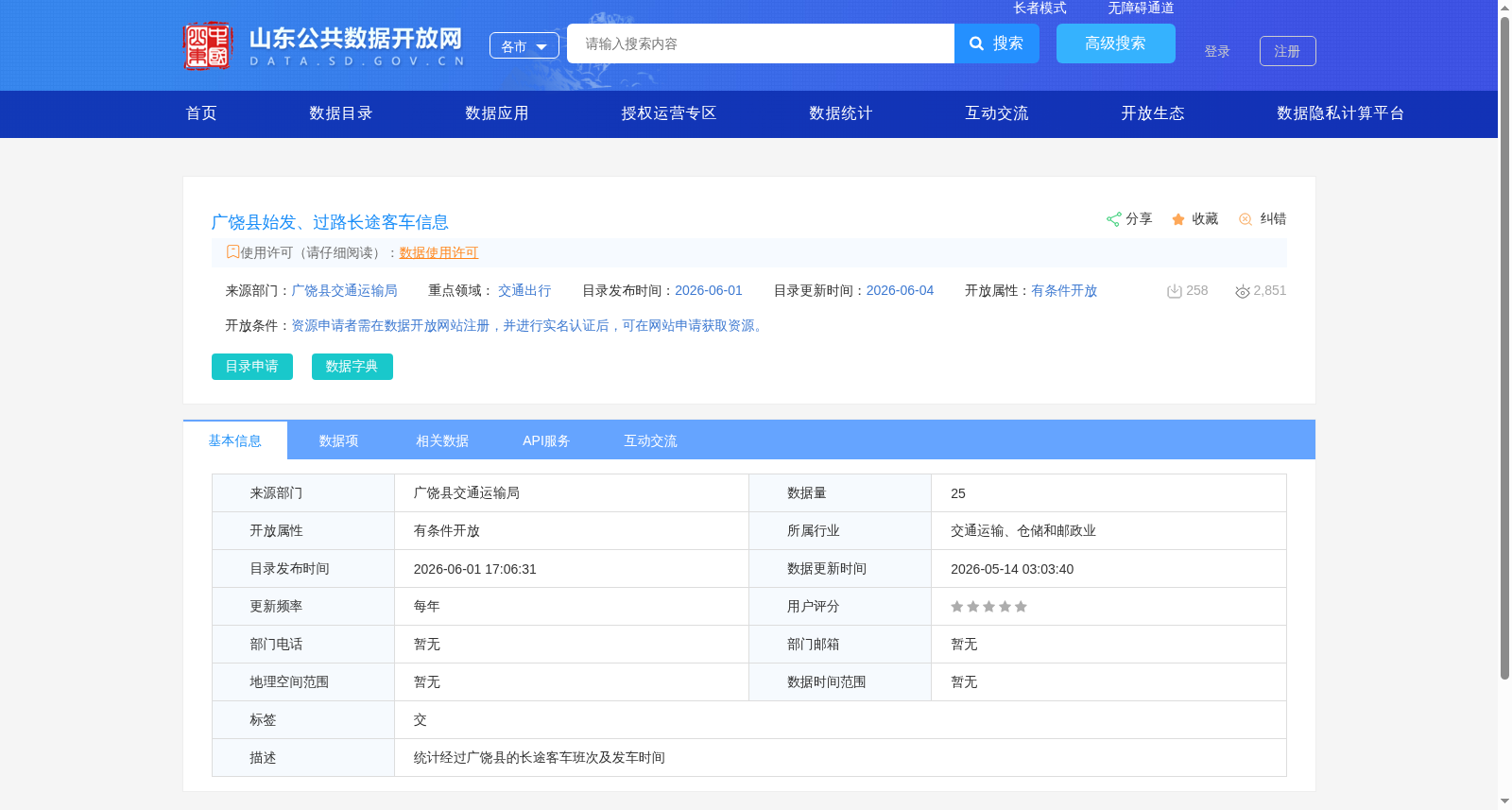 广饶县始发、过路长途客车信息 数据集图片