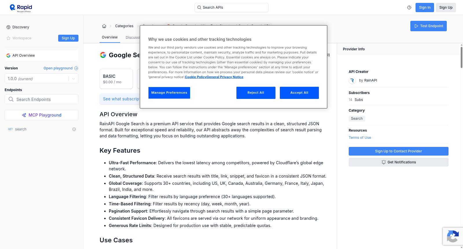 Google Search – Ultra-Fast, Structured Google Search API 数据集图片