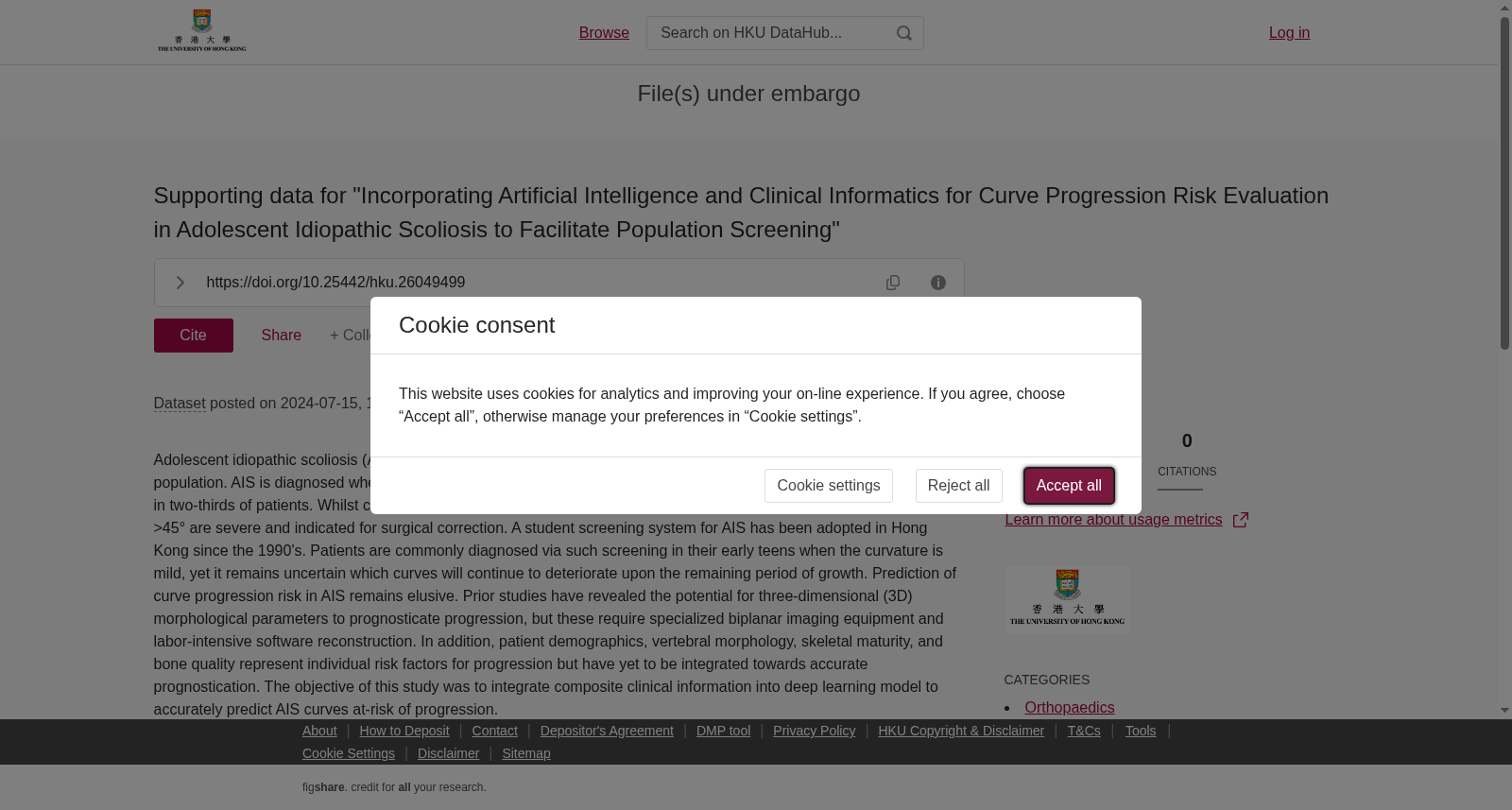 Supporting data for "Incorporating Artificial Intelligence and Clinical Informatics for Curve Progression Risk Evaluation in Adolescent Idiopathic Scoliosis to Facilitate Population Screening" 数据集图片