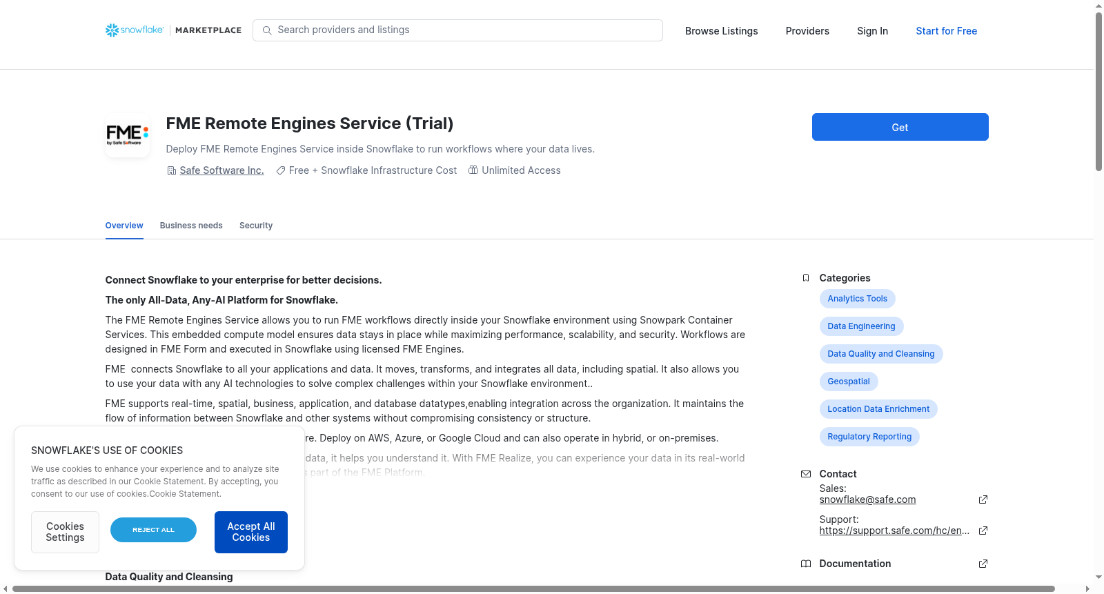 FME Remote Engines Service (Trial) 数据集图片