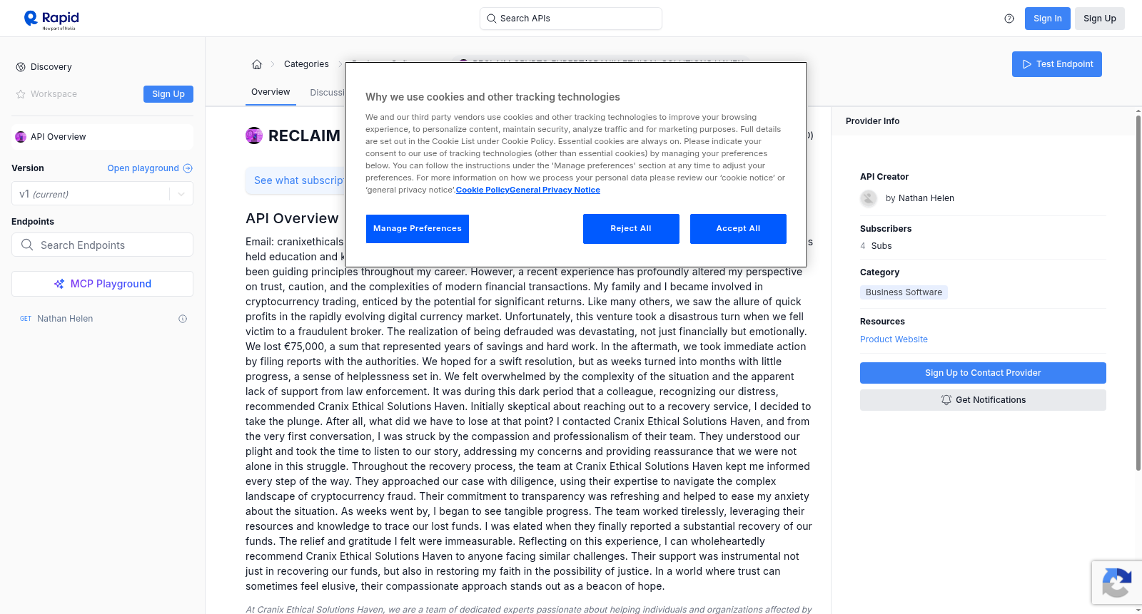 RECLAIM CRYPTO EXPERT/CRANIX ETHICAL SOLUTIONS HAVEN 数据集图片