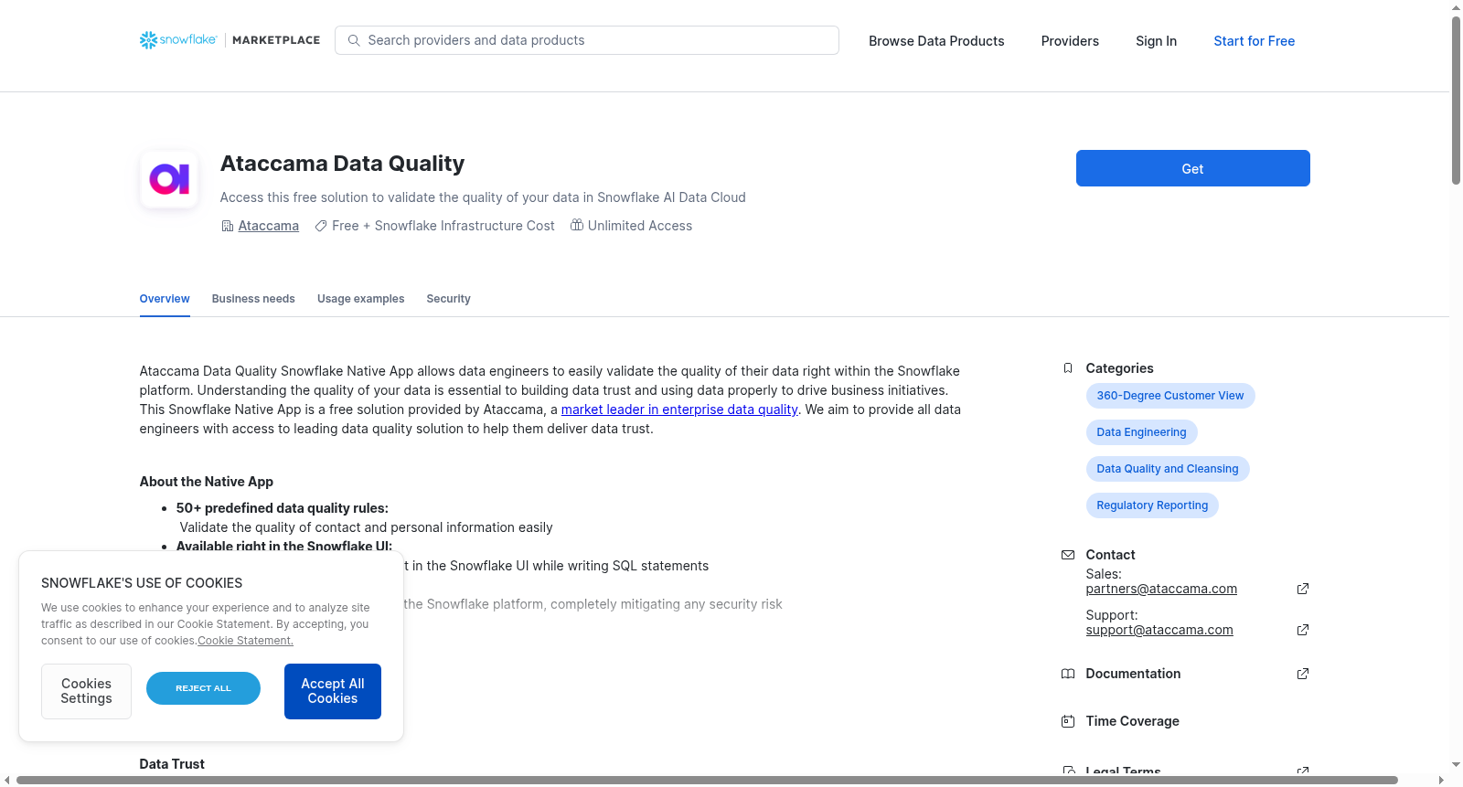 Ataccama Data Quality 数据集图片