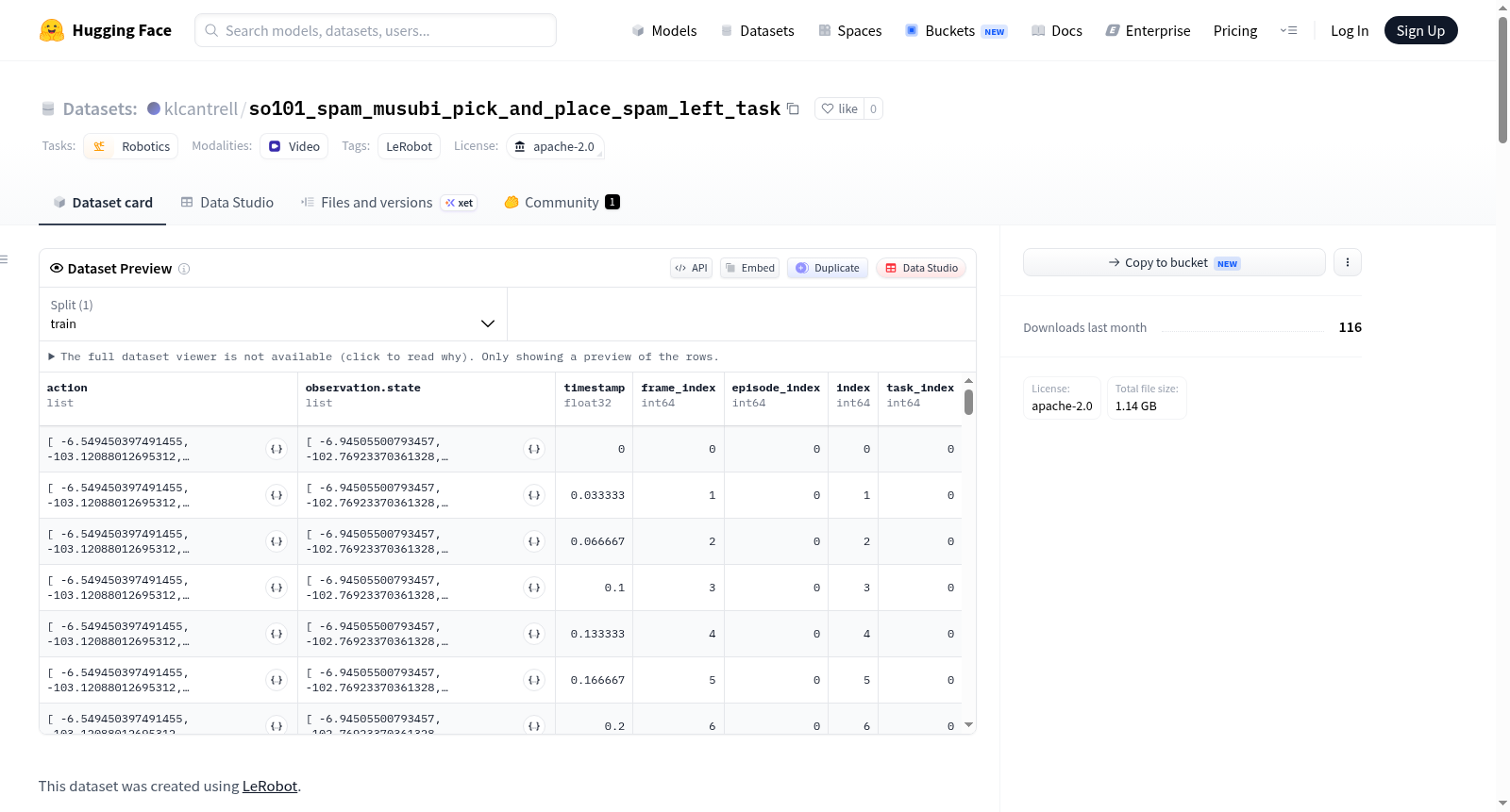 klcantrell/so101_spam_musubi_pick_and_place_spam_left_task 数据集图片