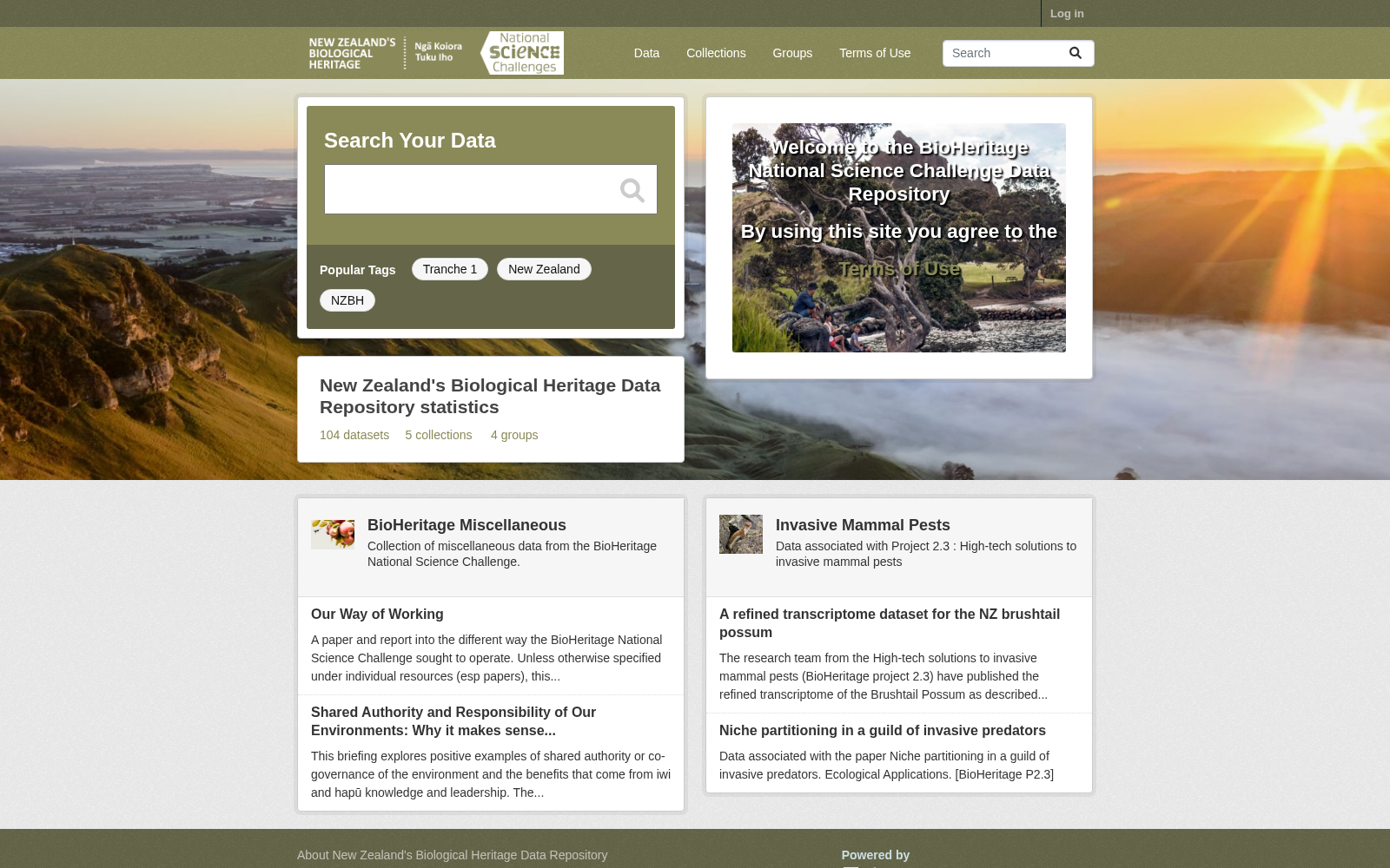 BioHeritage Data Repository 数据集图片