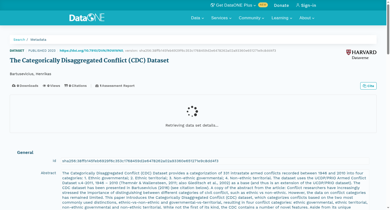 The Categorically Disaggregated Conflict (CDC) Dataset 数据集图片