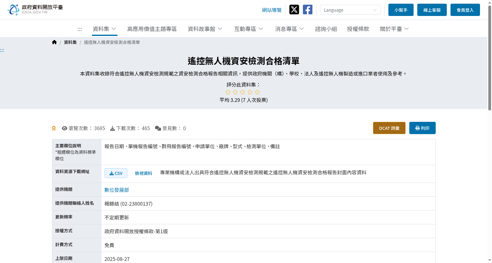 遙控無人機資安檢測合格清單 数据集图片