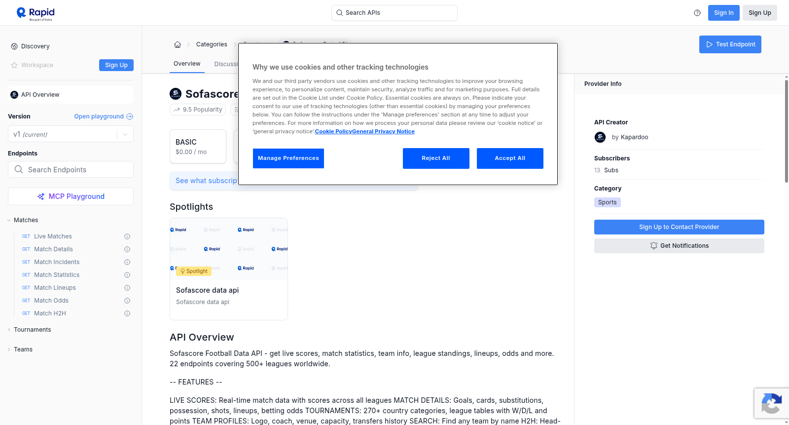 Sofascore Data API 数据集图片