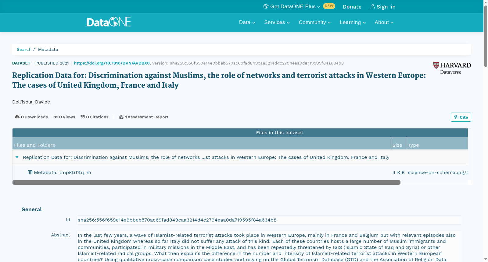 Replication Data for: Discrimination against Muslims, the role of networks and terrorist attacks in Western Europe: The cases of United Kingdom, France and Italy 数据集图片