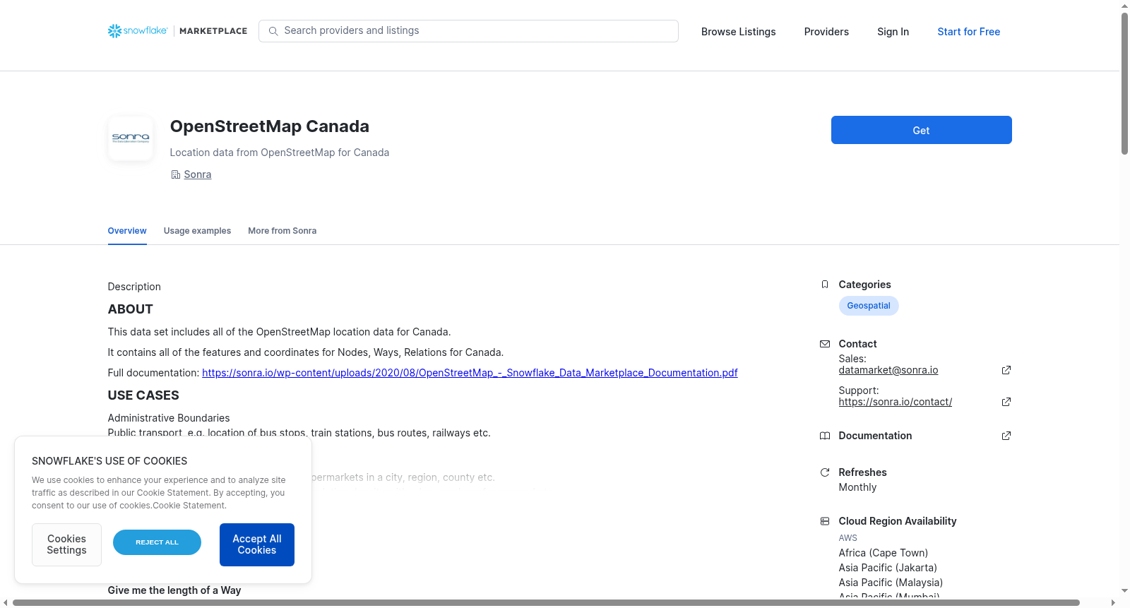 OpenStreetMap Canada 数据集图片