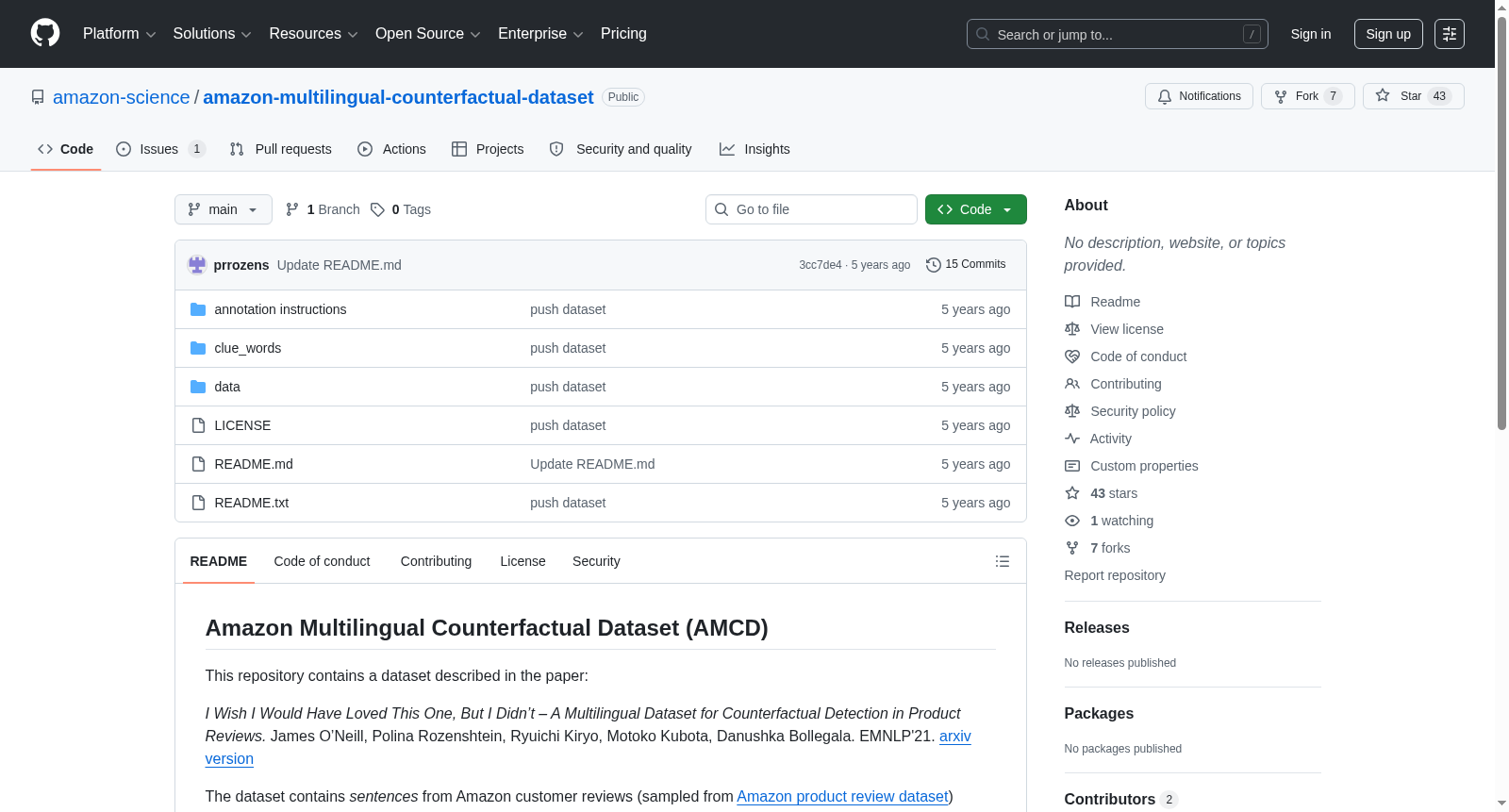 Multilingual Counterfactual Dataset 数据集图片