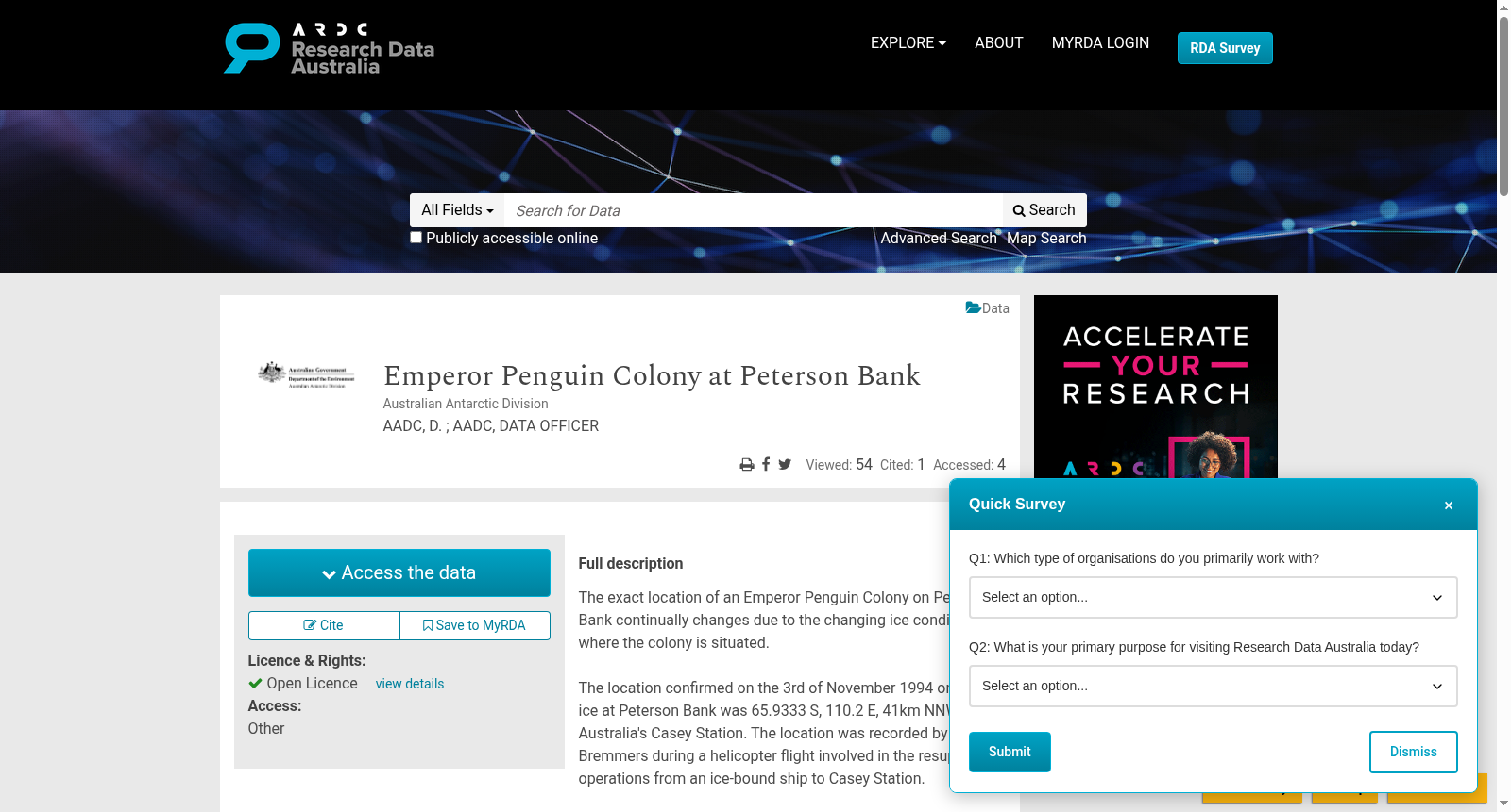 Emperor Penguin Colony at Peterson Bank 数据集图片