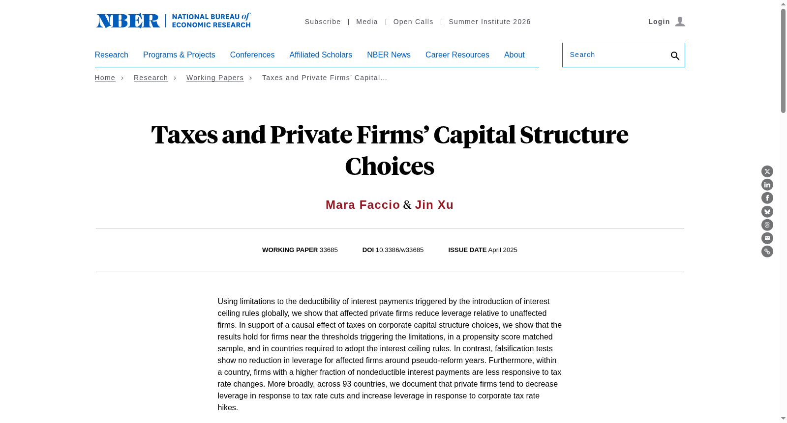 Taxes and Private Firms’ Capital Structure Choices 数据集图片