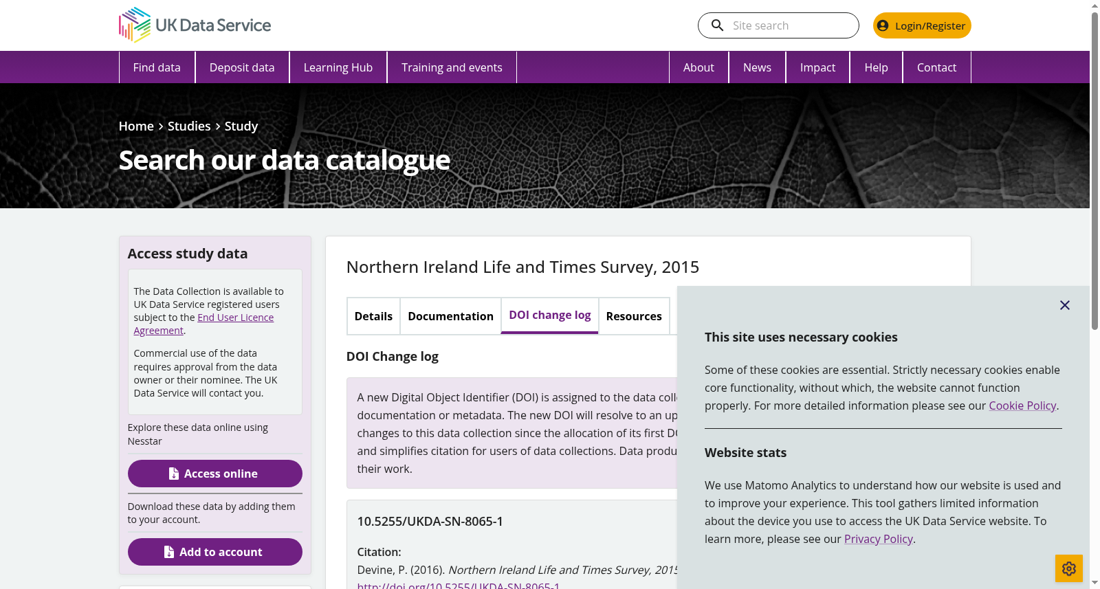 Northern Ireland Life and Times Survey, 2015 数据集图片