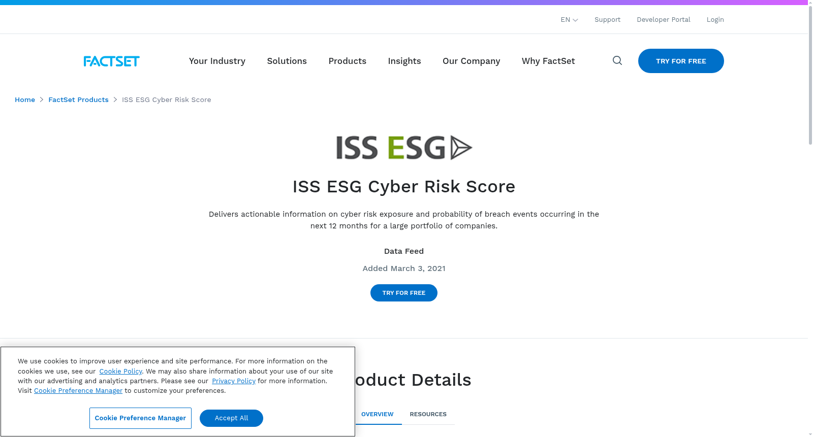 ISS ESG Cyber Risk Score 数据集图片