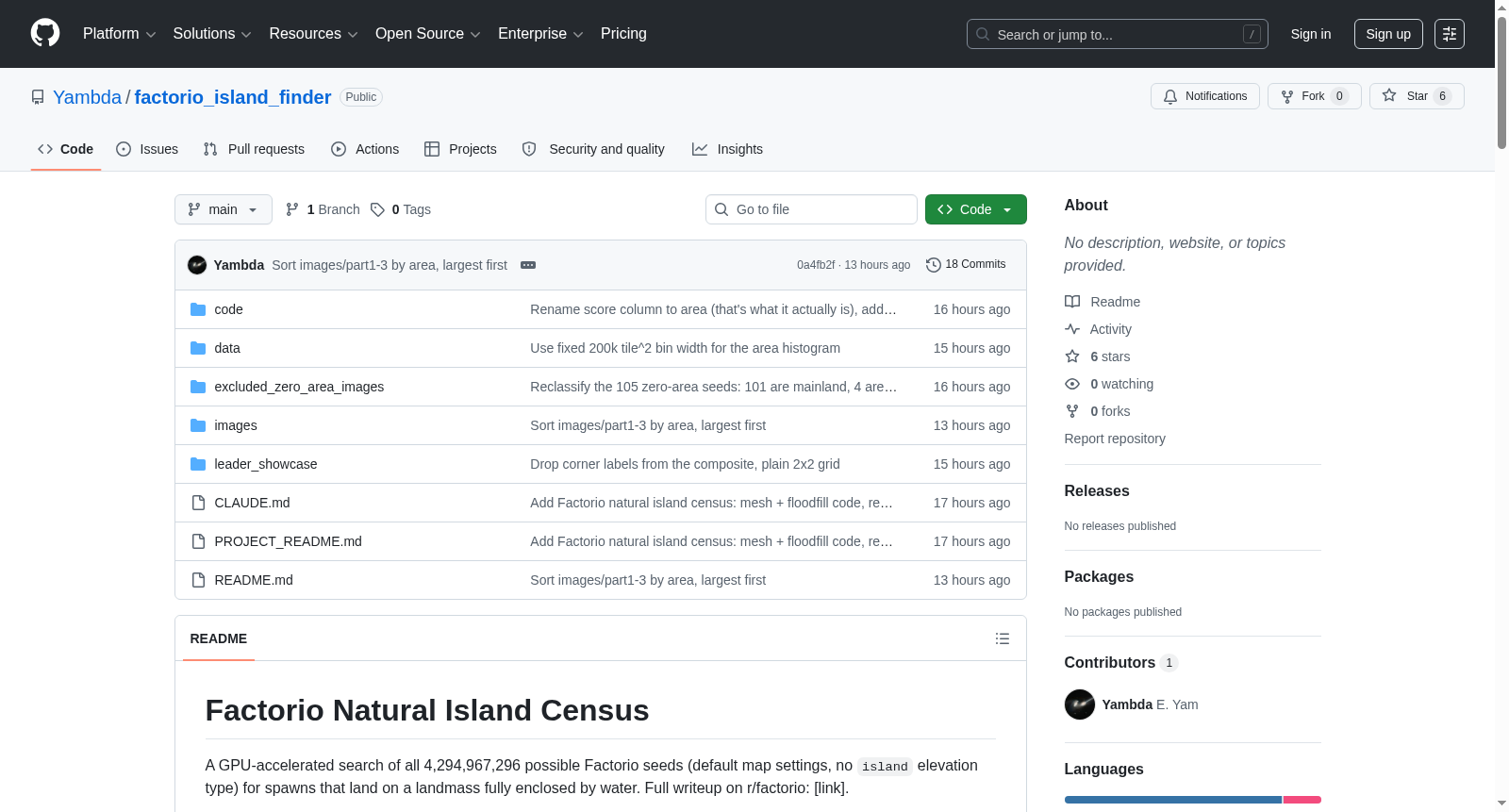 Factorio Natural Island Census 数据集图片