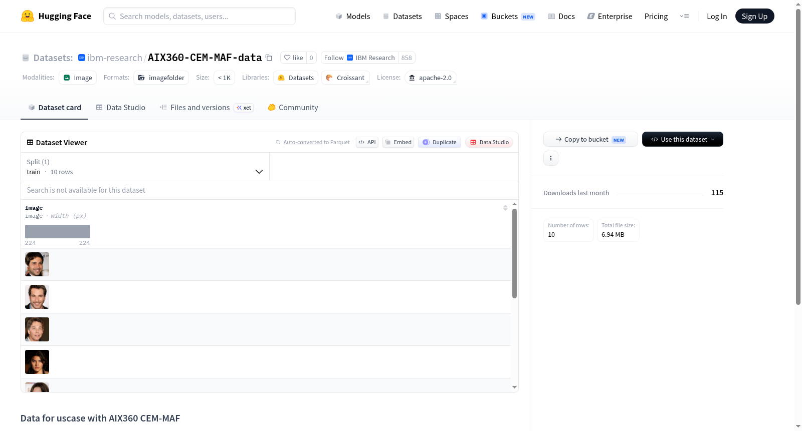 ibm-research/AIX360-CEM-MAF-data 数据集图片