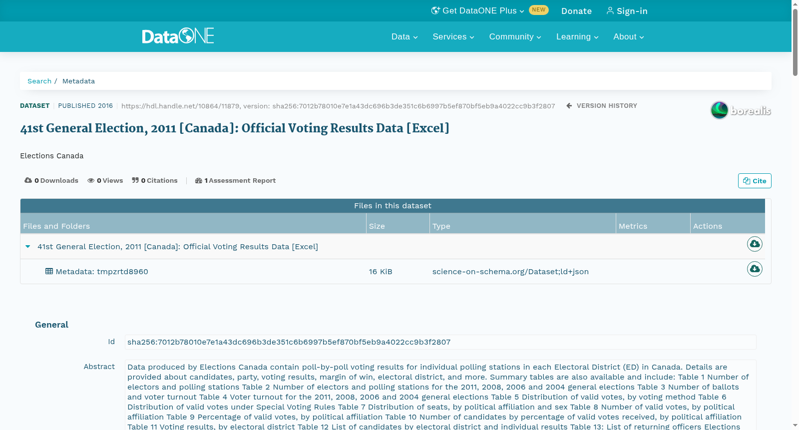 41st General Election, 2011 [Canada]: Official Voting Results Data [Excel] 数据集图片