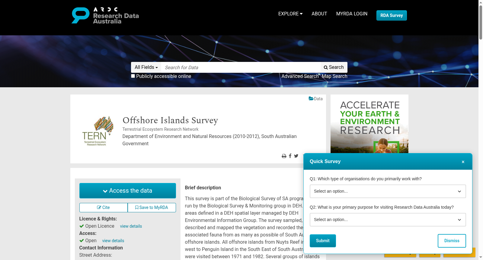 Offshore Islands Survey 数据集图片