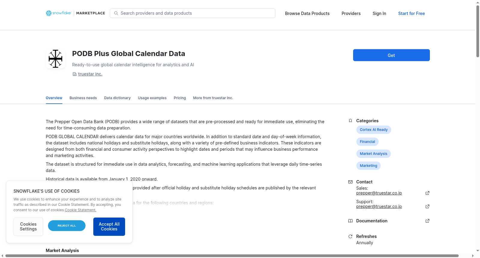PODB Plus Global Calendar Data 数据集图片