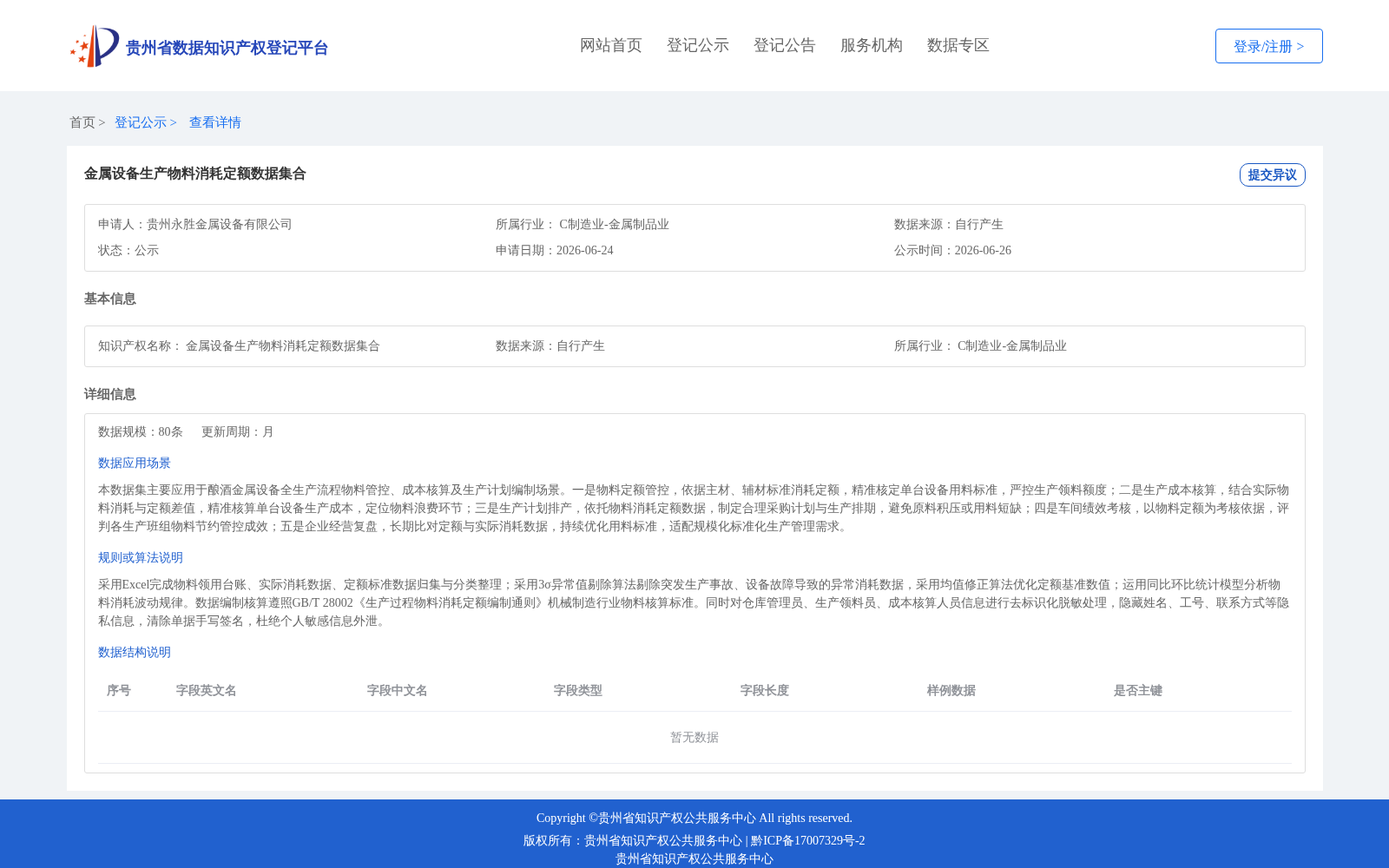 金属设备生产物料消耗定额数据集合 数据集图片