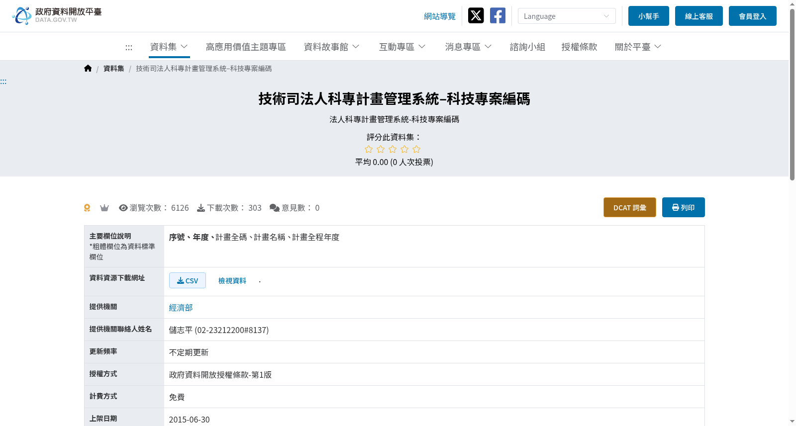 技術司法人科專計畫管理系統–科技專案編碼 数据集图片