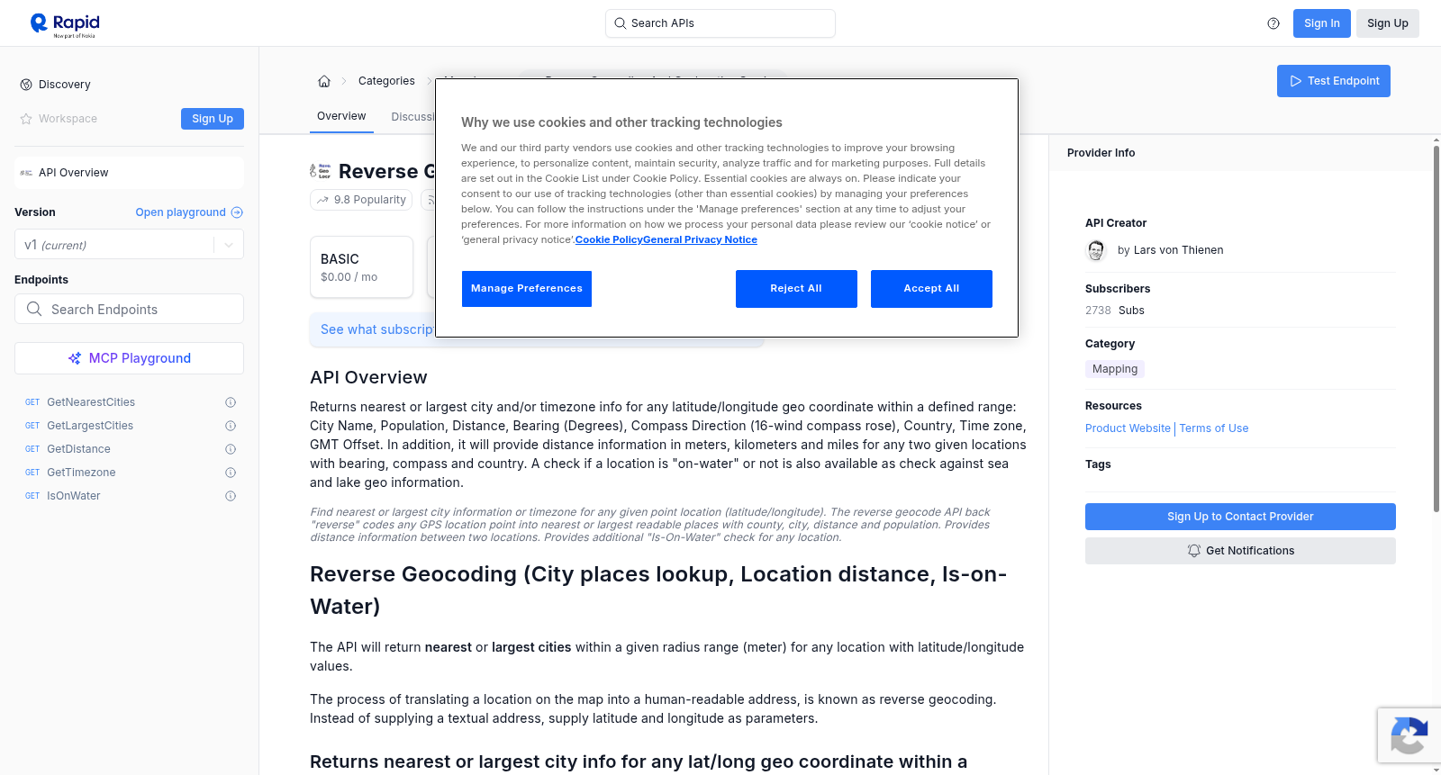 Reverse Geocoding and Geolocation Service 数据集图片