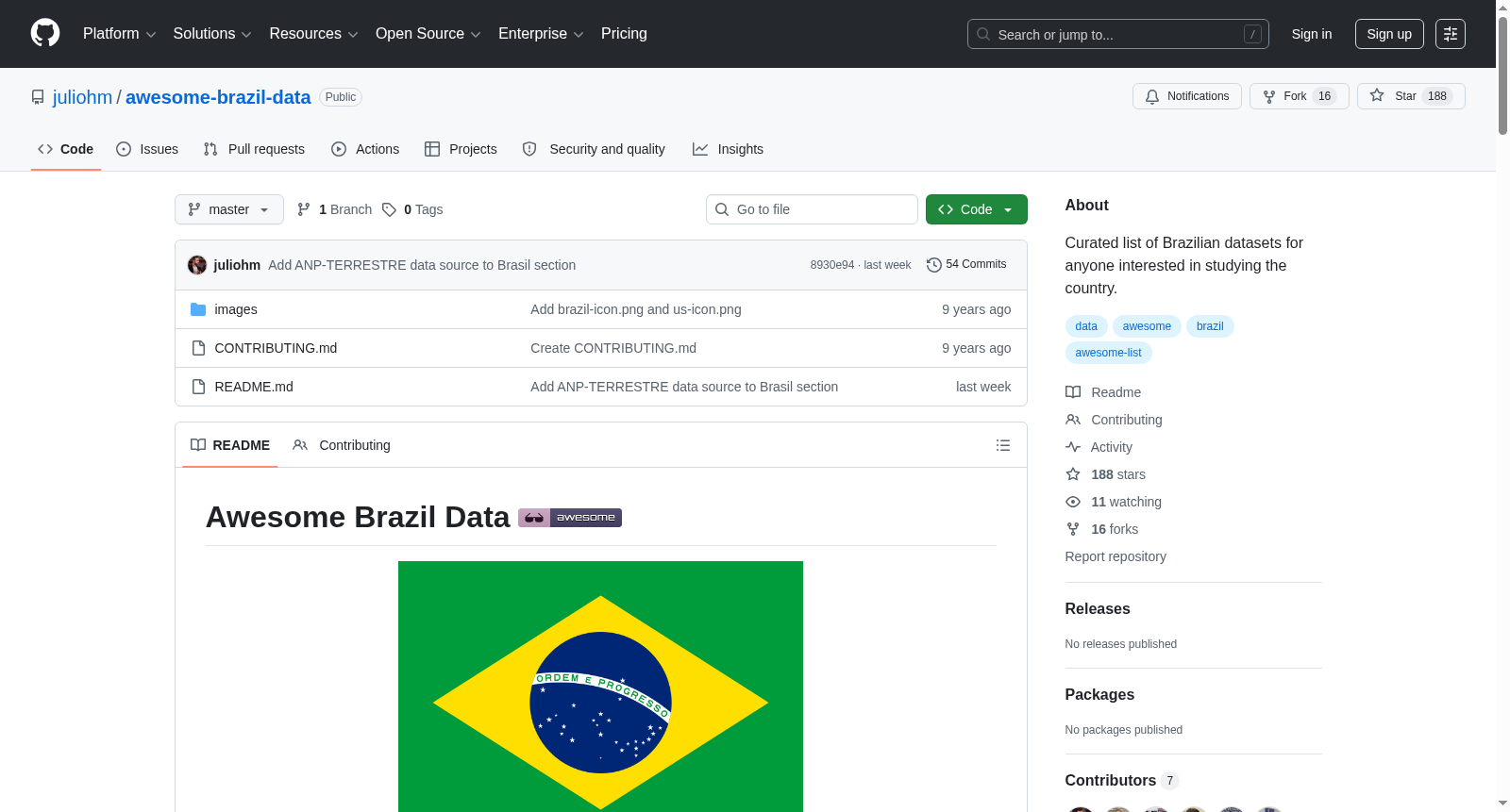 awesome-brazil-data 数据集图片