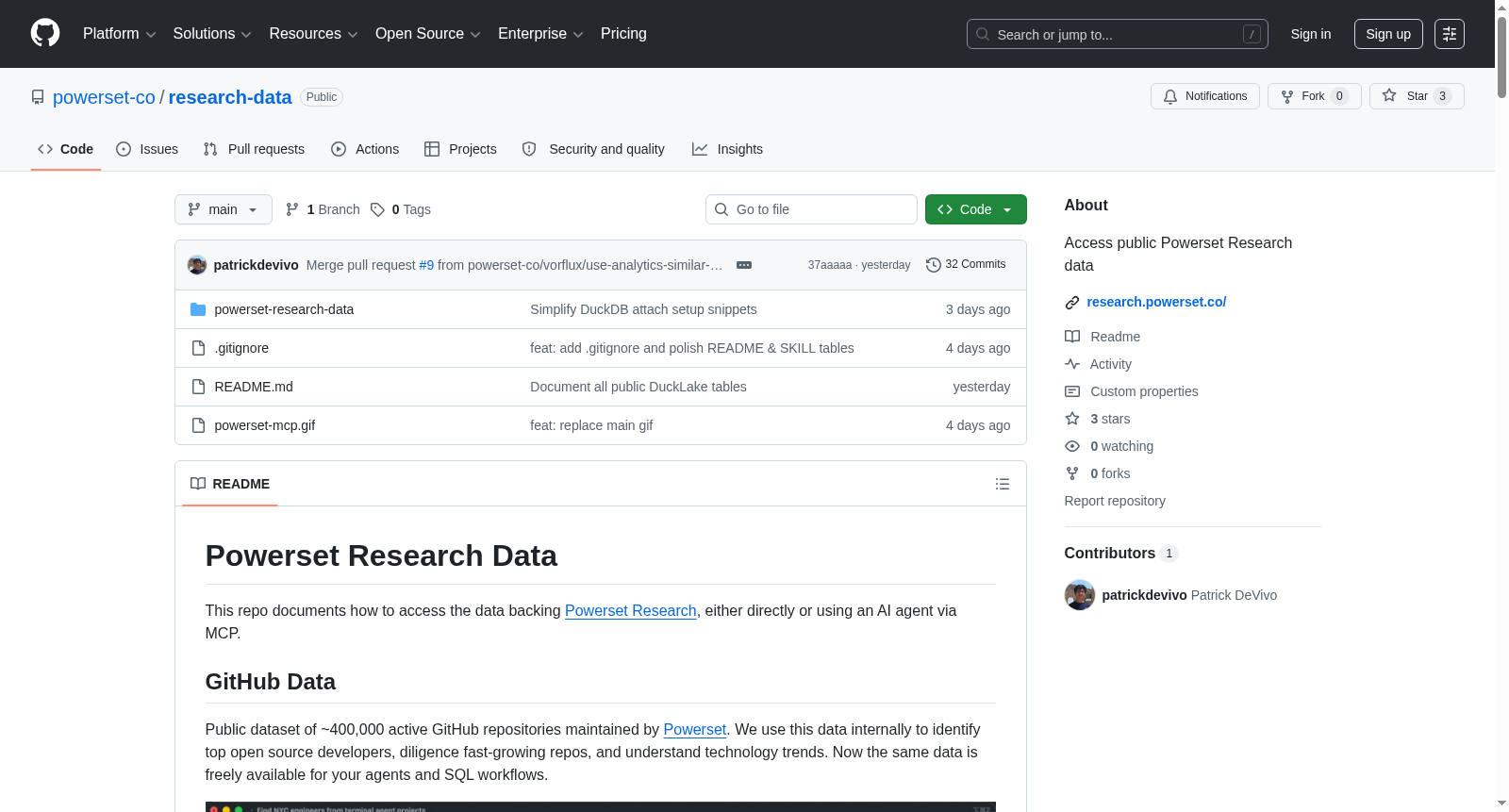 Powerset Research Data 数据集图片