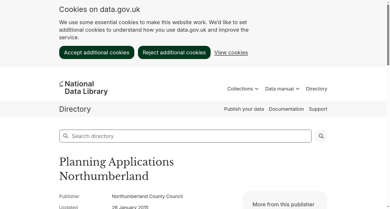 Planning Applications Northumberland 数据集图片