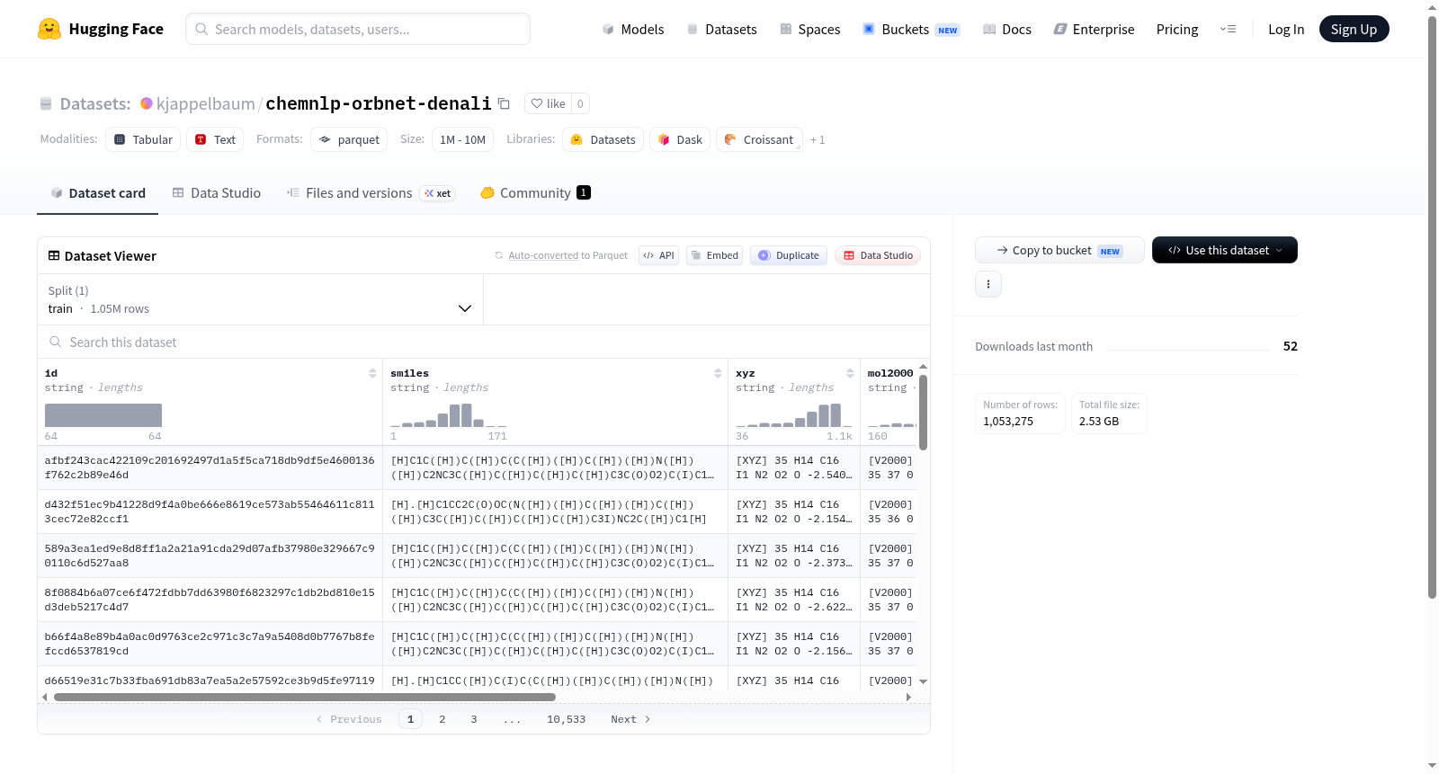 kjappelbaum/chemnlp-orbnet-denali 数据集图片