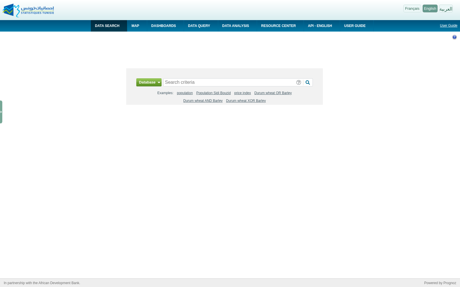National Institute of Statistics Open Data Portal - Tunisia 数据集图片