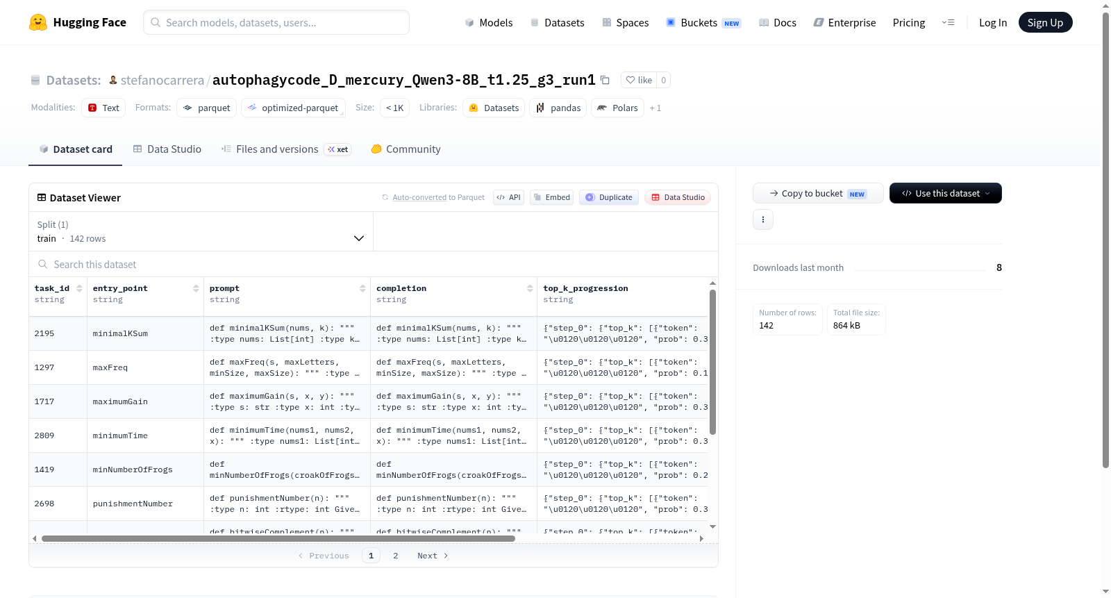 stefanocarrera/autophagycode_D_mercury_Qwen3-8B_lr0.0001_c142_trust_t1.25_g4_run1 数据集图片