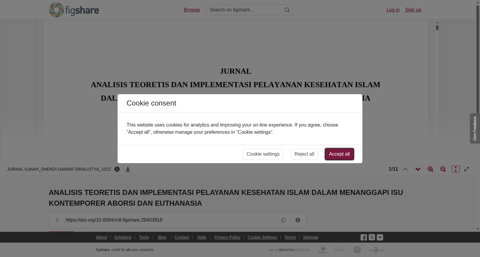 <b>ANALISIS TEORETIS DAN IMPLEMENTASI PELAYANAN KESEHATAN ISLAM DALAM MENANGGAPI ISU KONTEMPORER ABORSI DAN EUTHANASIA</b> 数据集图片