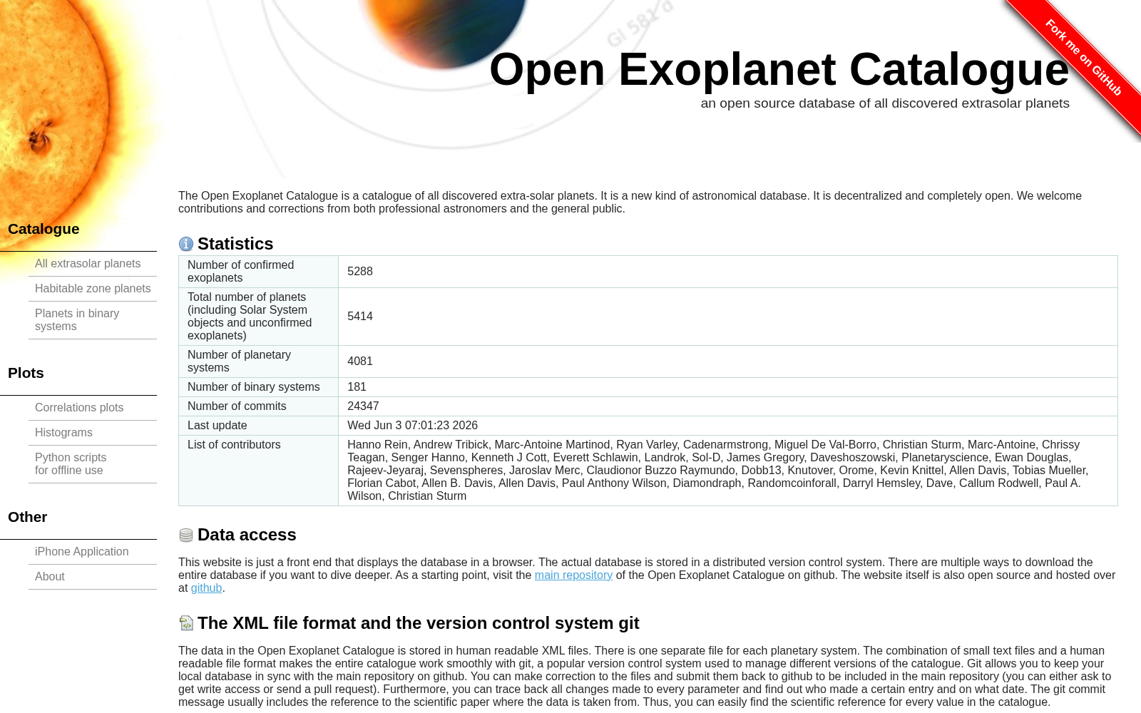 Open Exoplanet Catalogue 数据集图片