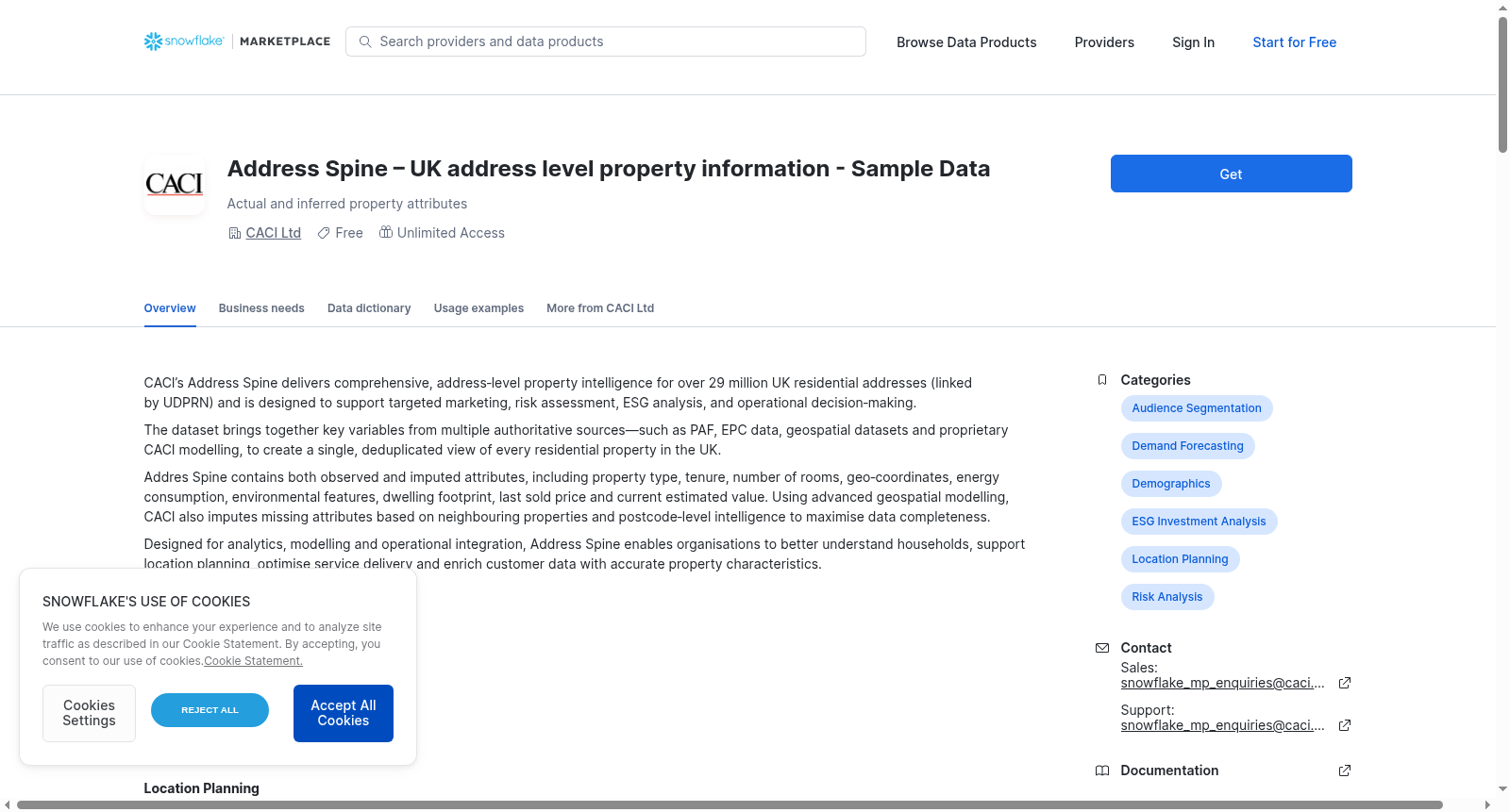 Address Spine – UK address level property information SAMPLE DATA 数据集图片