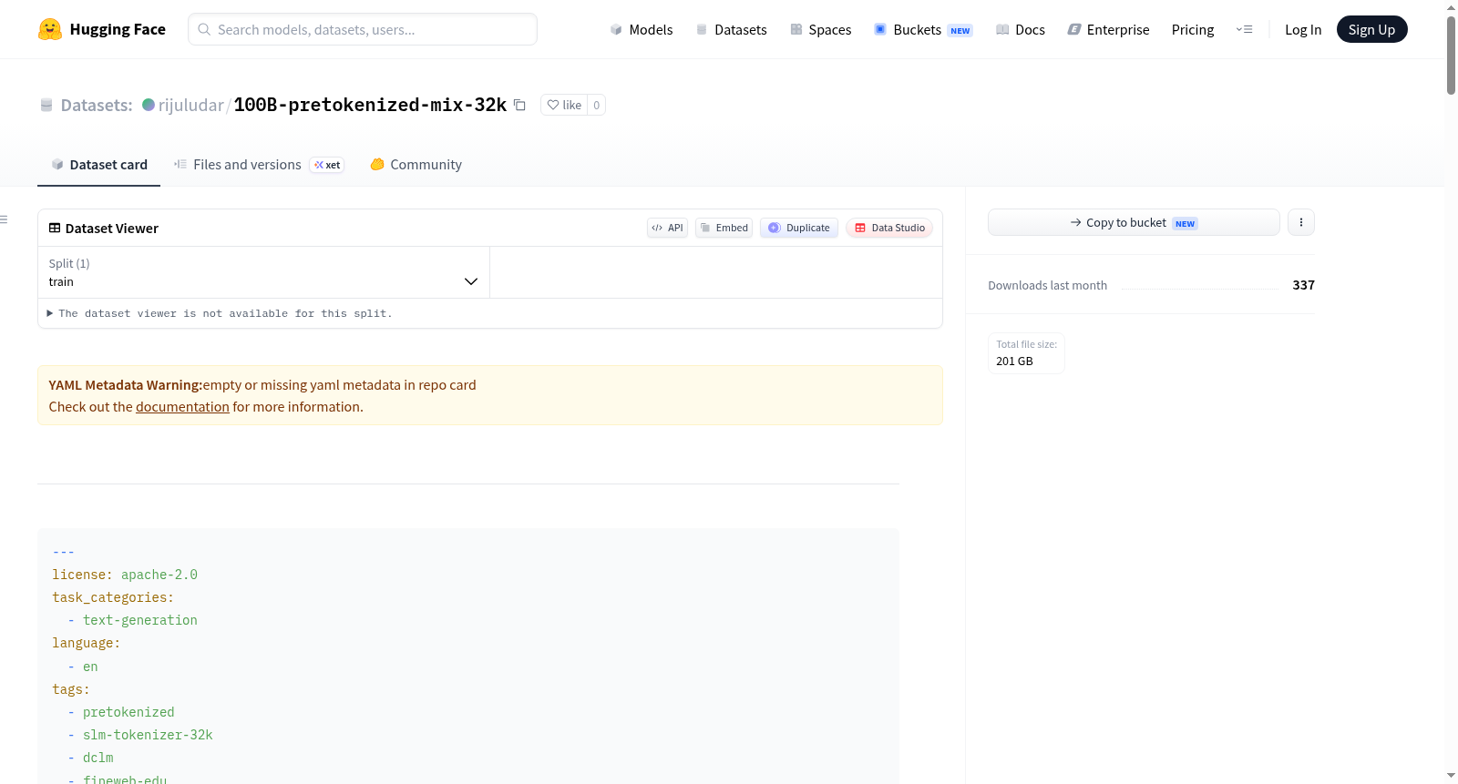 100B-pretokenized-mix-32k 数据集图片