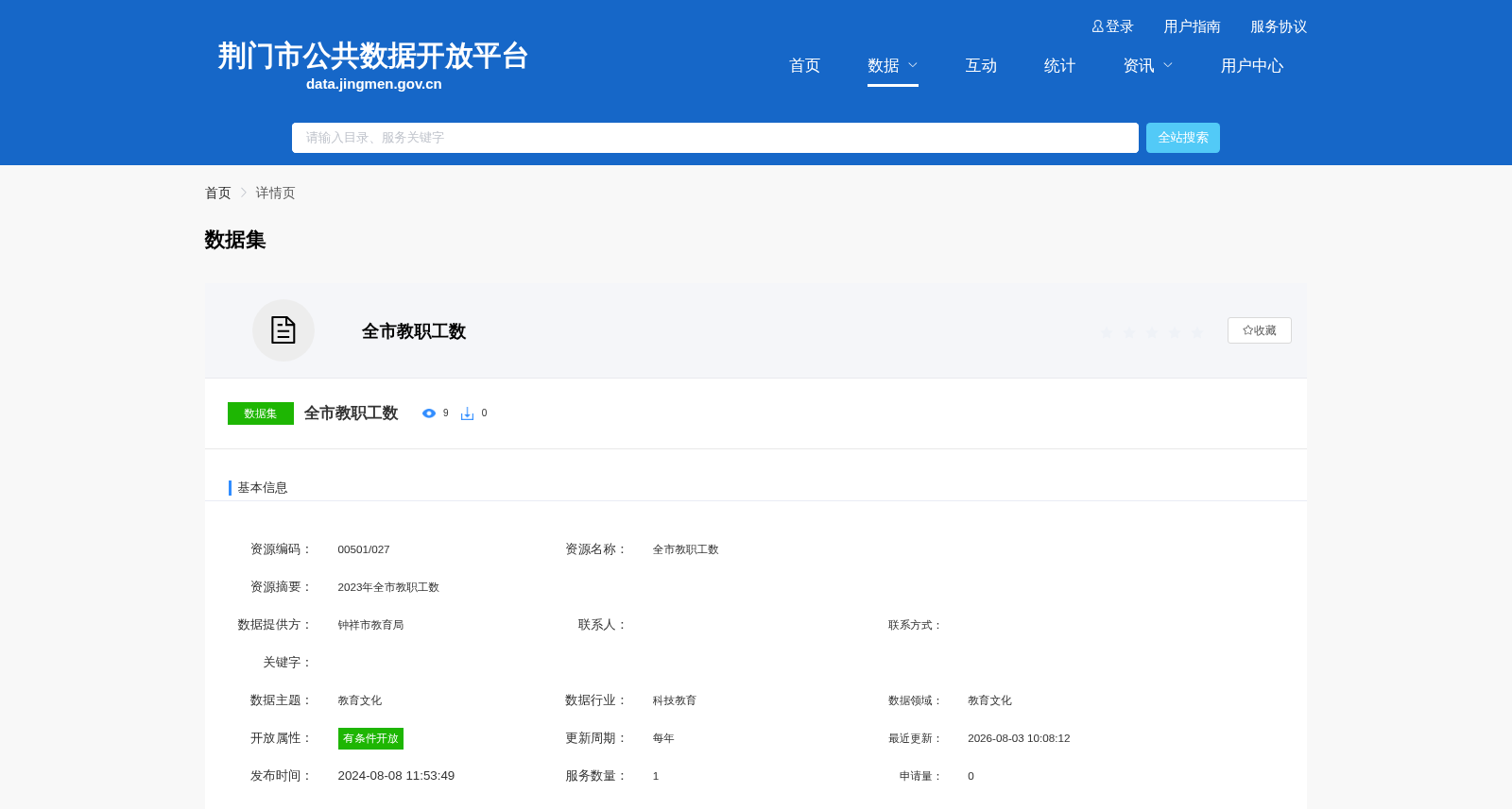 全市教职工数 数据集图片